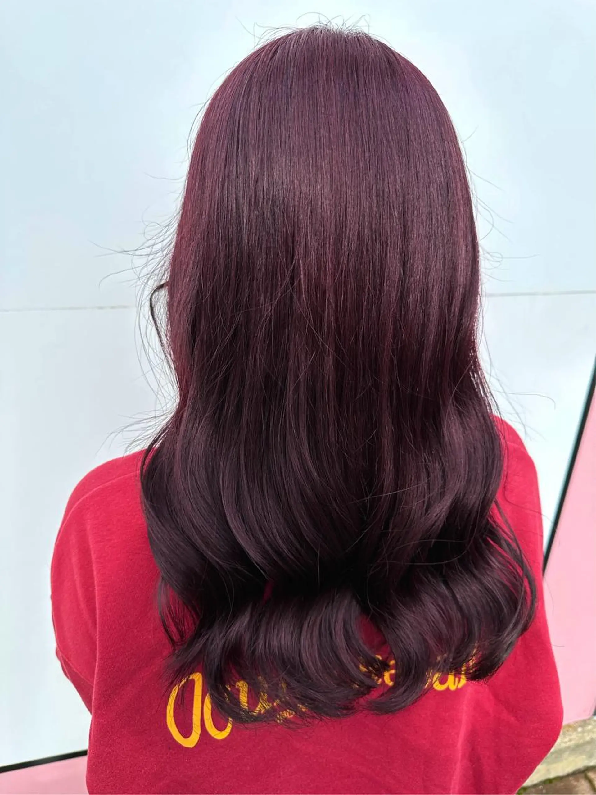 ロング カラー ブリーチ ダブルカラー ブリーチなしカラー 💘韓国カラー💘 クルミのヘアスタイル