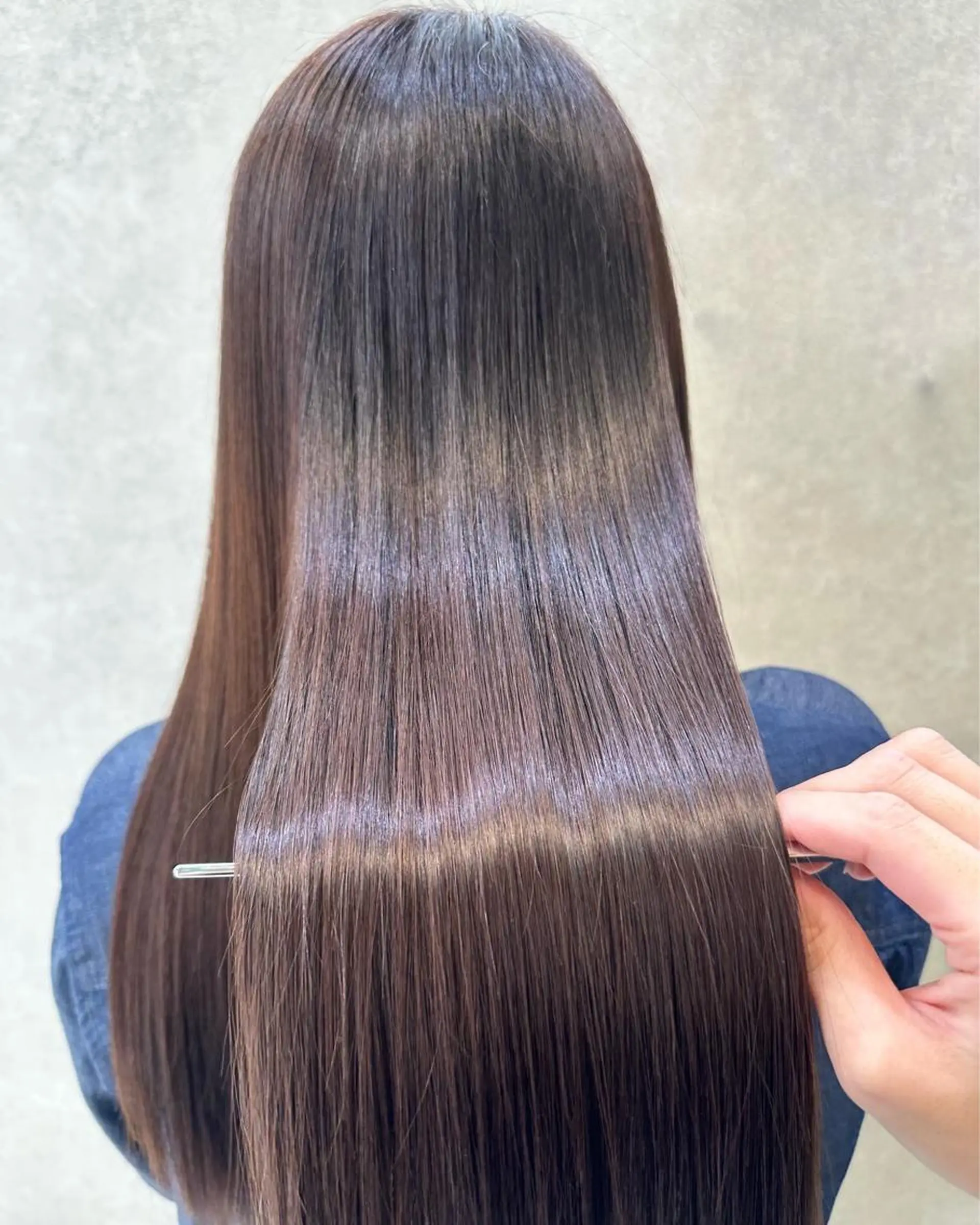 ロング ヘアカラー 縮毛矯正 トリートメント 🔸縮毛矯正/髪質 改善カラー石崎🔸のヘアスタイル