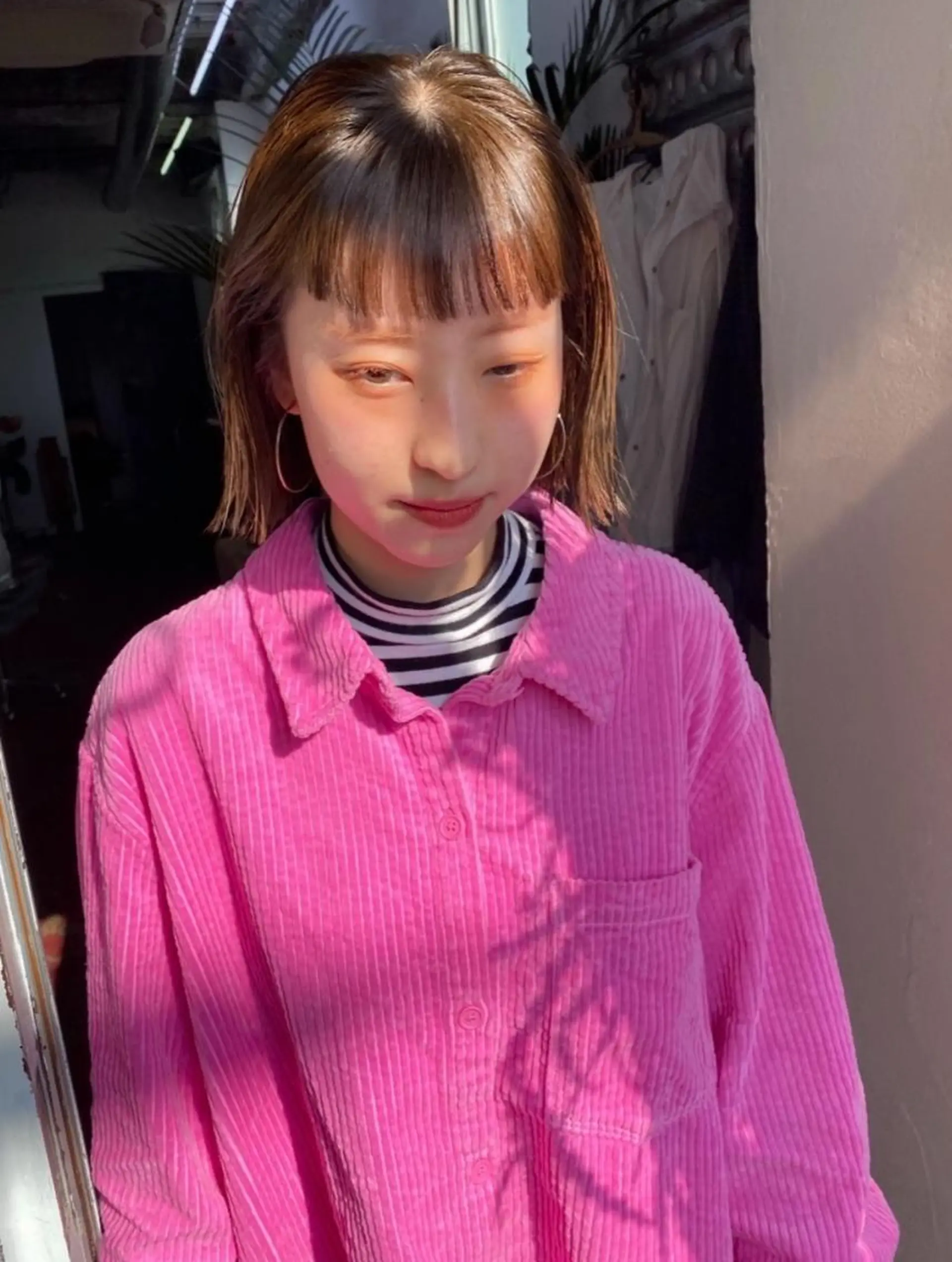 ミディアム カラー ヘアカラー トリートメント qiie ワンカラー ダブルカラーのヘアスタイル