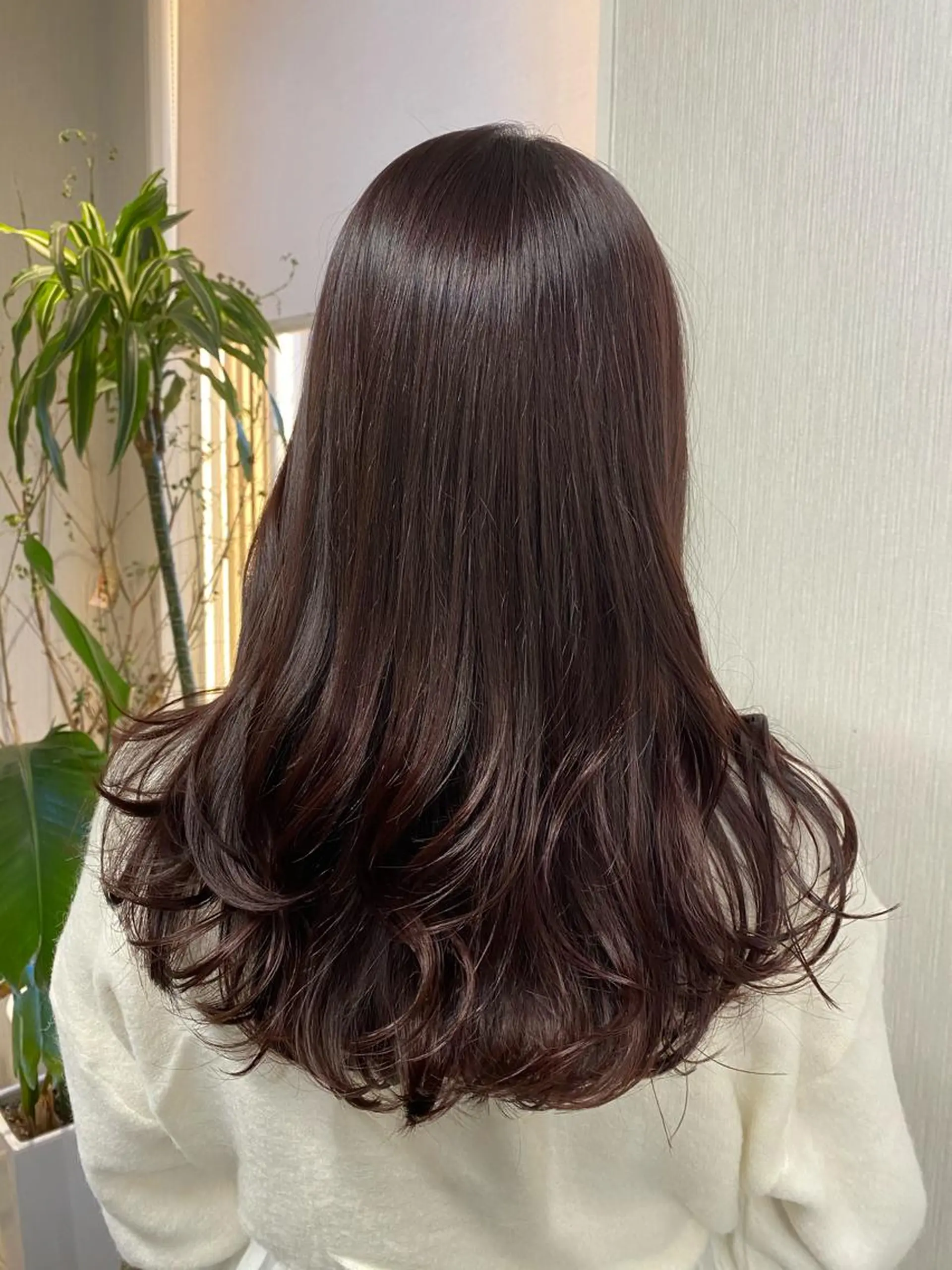 ロング カラー ヘアカラー 福薗 ななのヘアスタイル