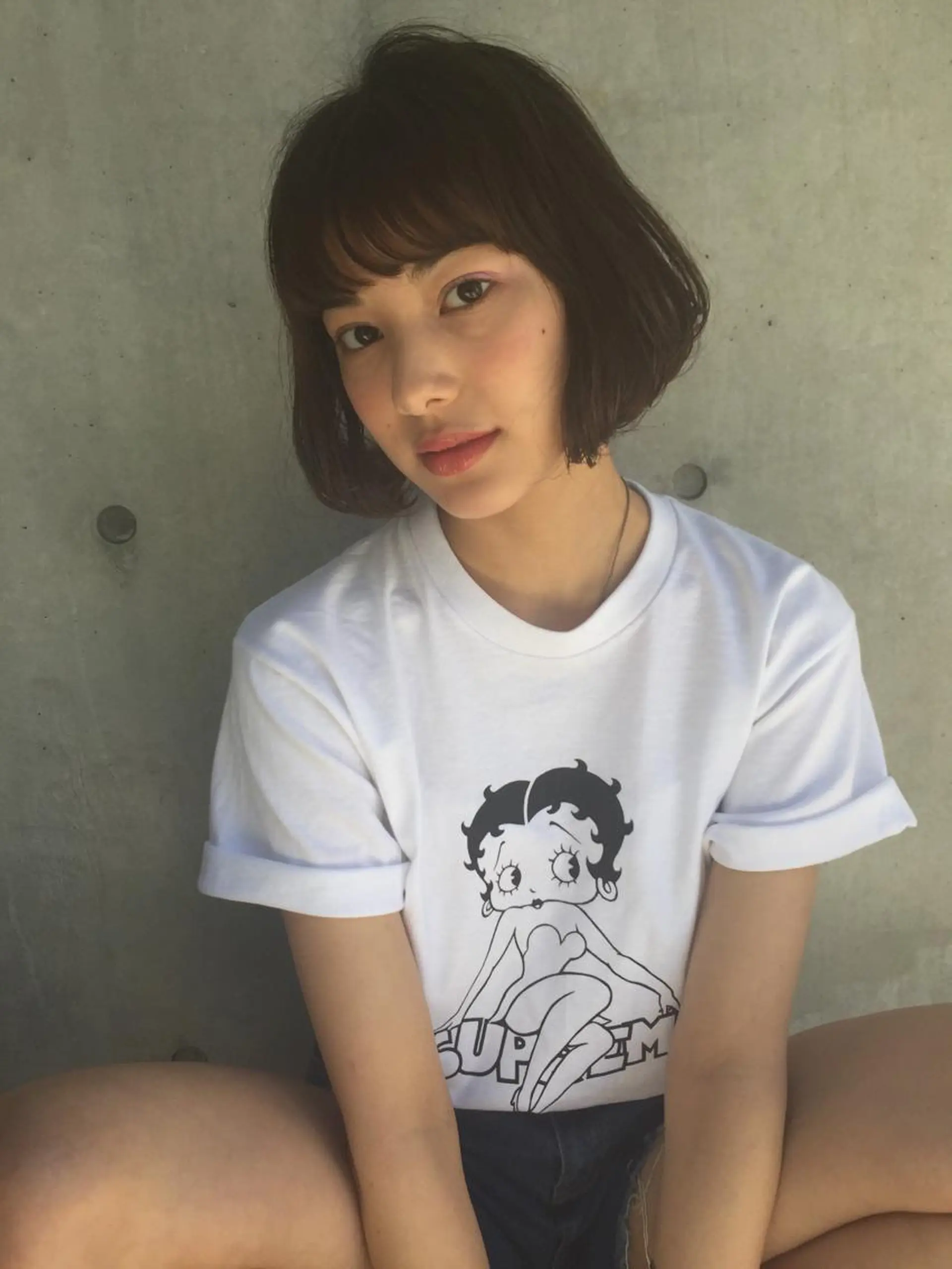 ショート ミディアム 前下がりボブ ボブ HOODS hair salon所属・透明感カラー🌿ボブ ✨飛田 ケイのヘアスタイル