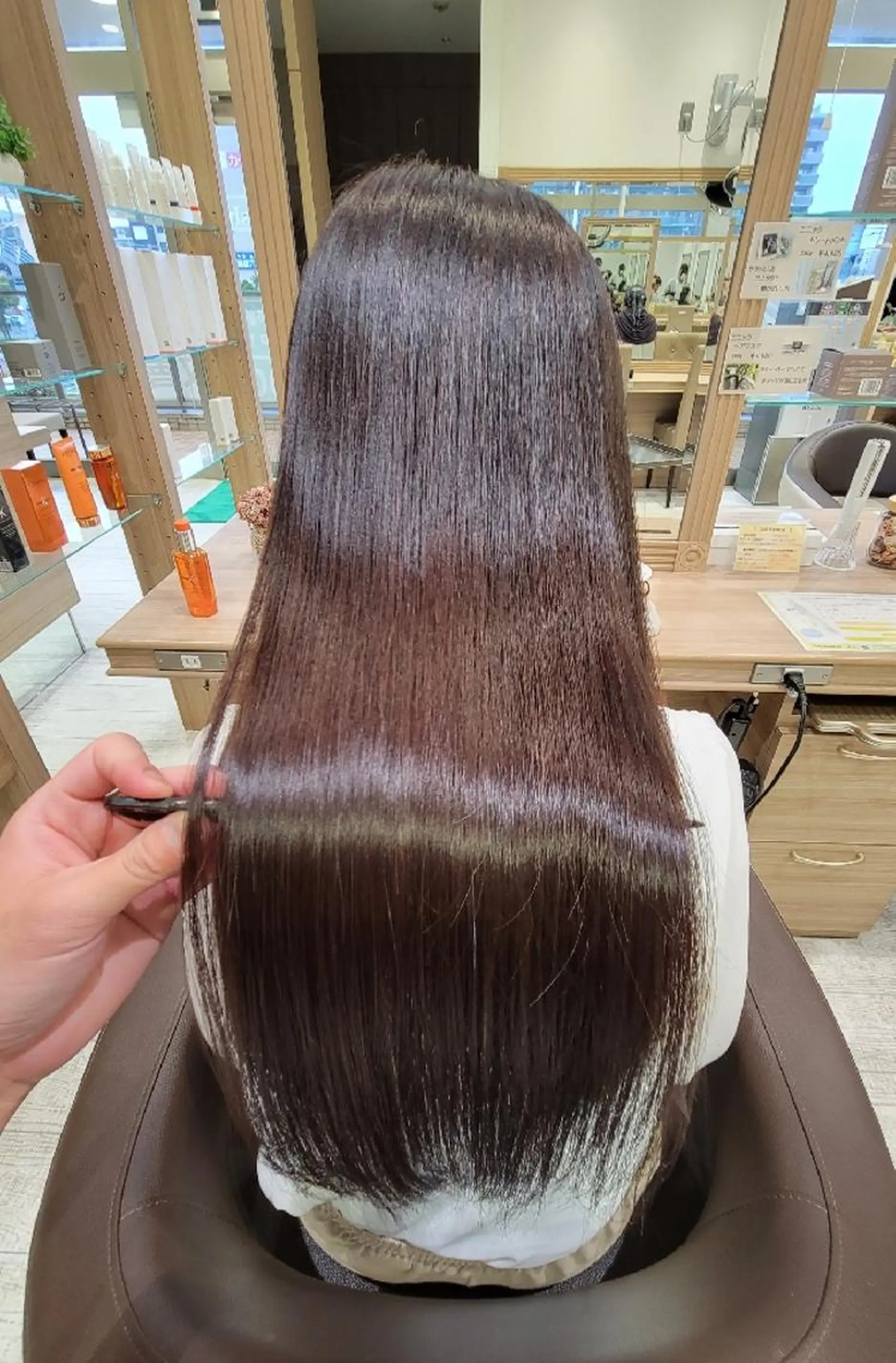 ロング 縮毛矯正 トリートメント 宮本 秀人のヘアスタイル