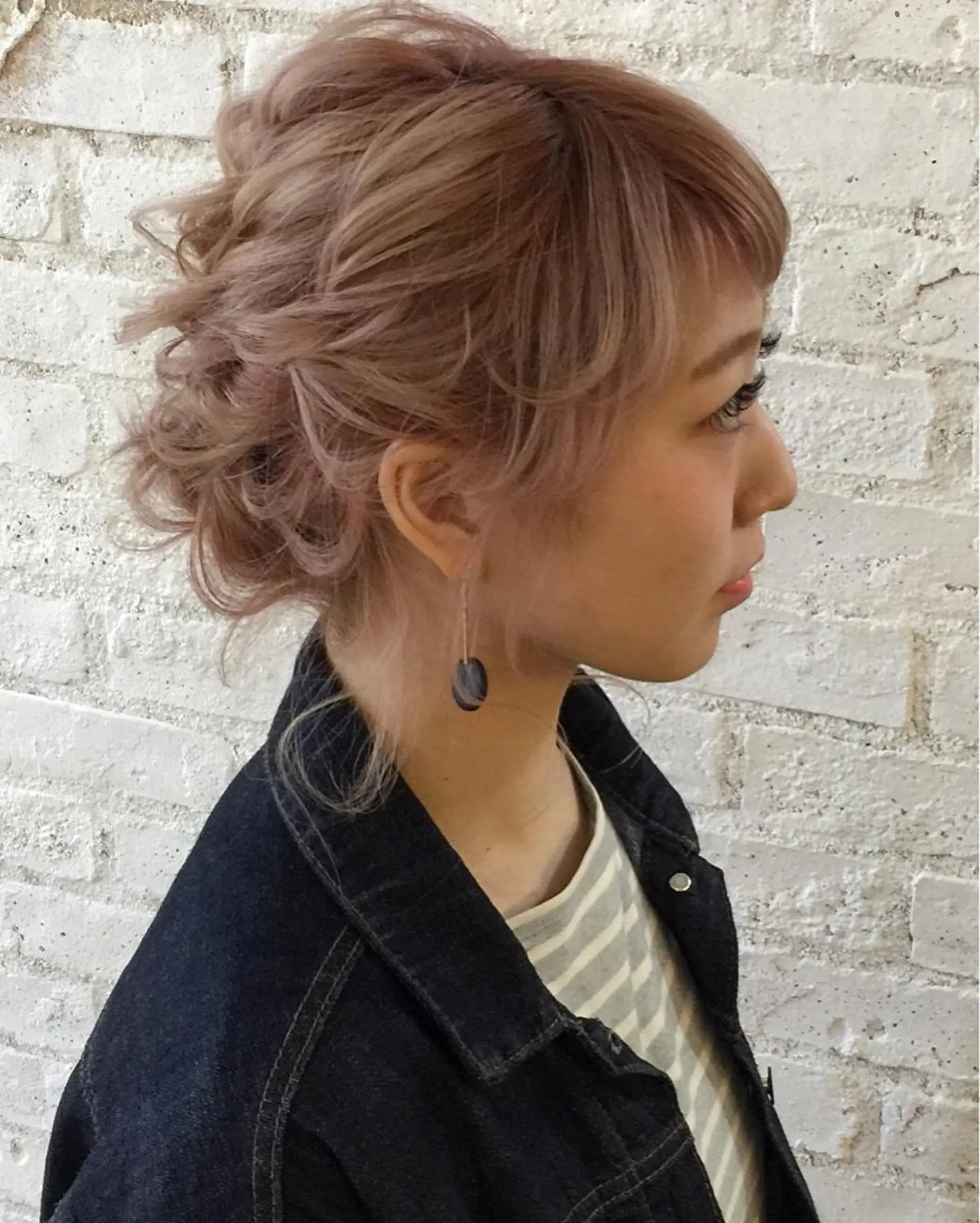 ミディアム ヘアアレンジ 大橋 タツヤのヘアスタイル