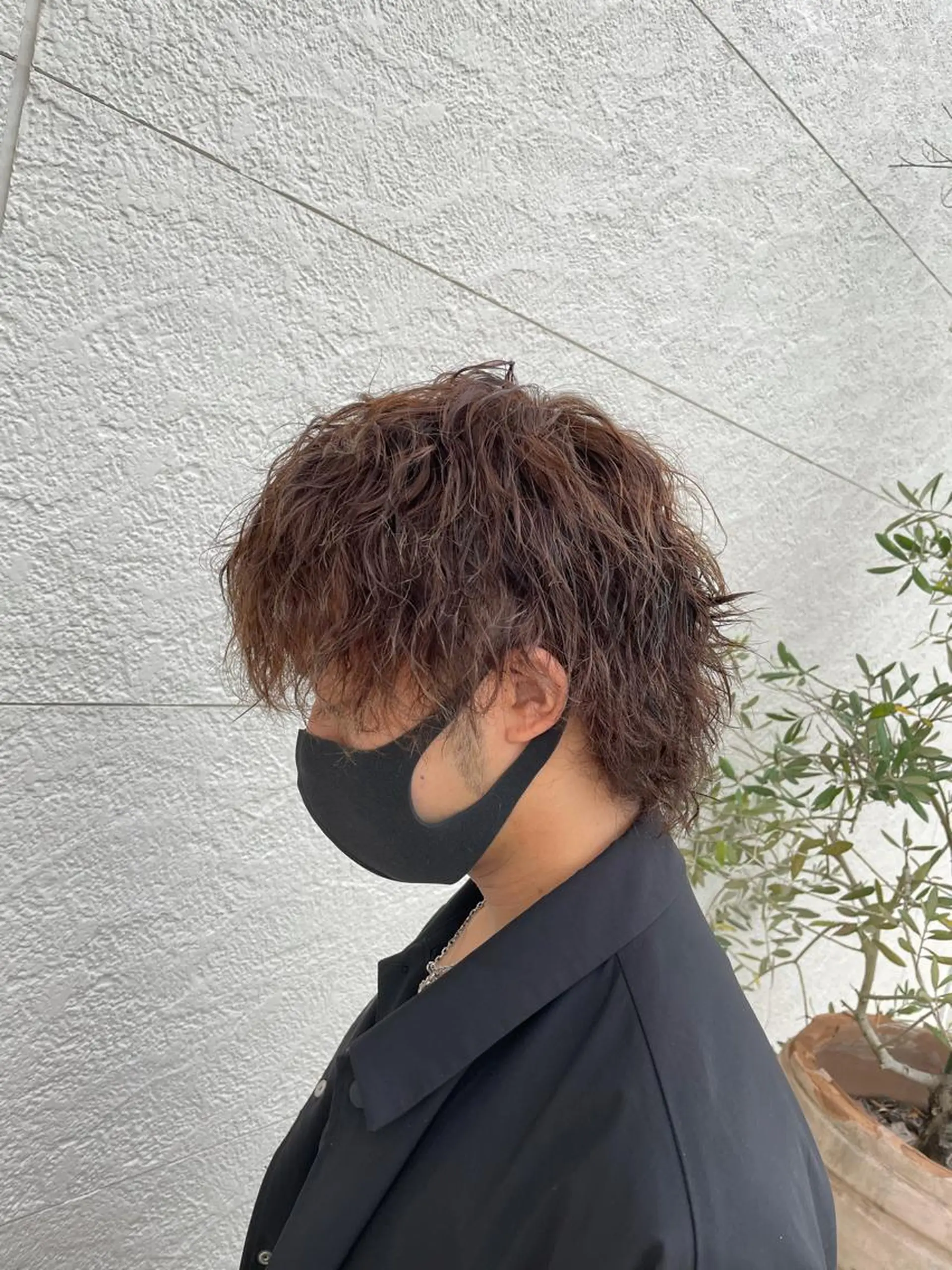 ショート パーマ ウルフカット カット パーマ 鵜飼 真伍のヘアスタイル