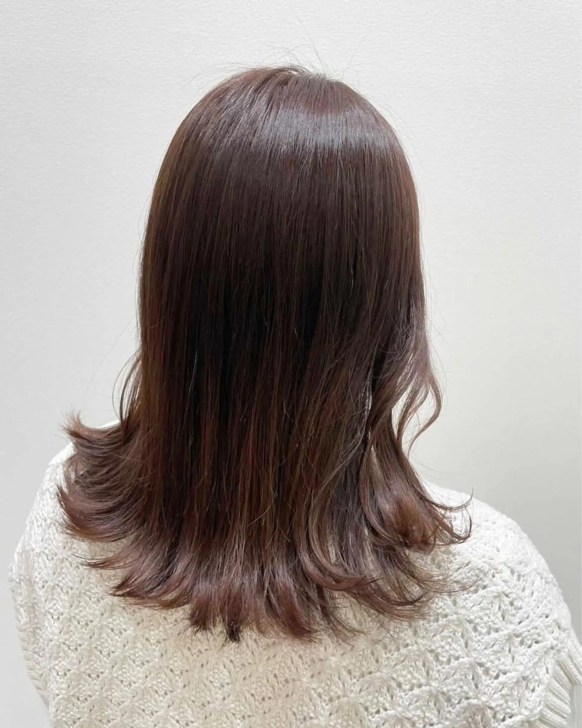 セミロング パーマモデル募集🌈 森脇帆南のヘアスタイル