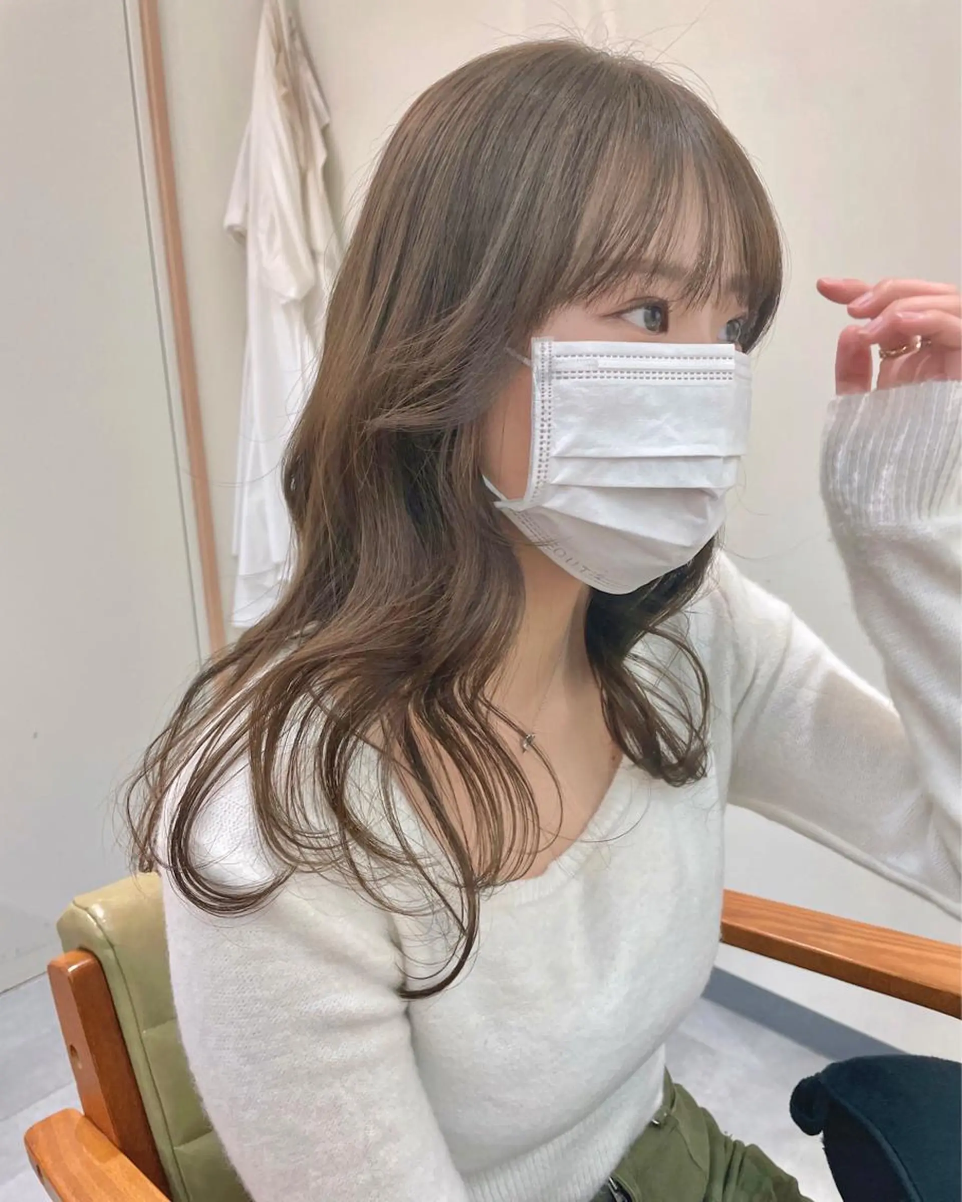 ロング カラー 韓国レイヤー 船橋 徒歩5分/小川友美のヘアスタイル
