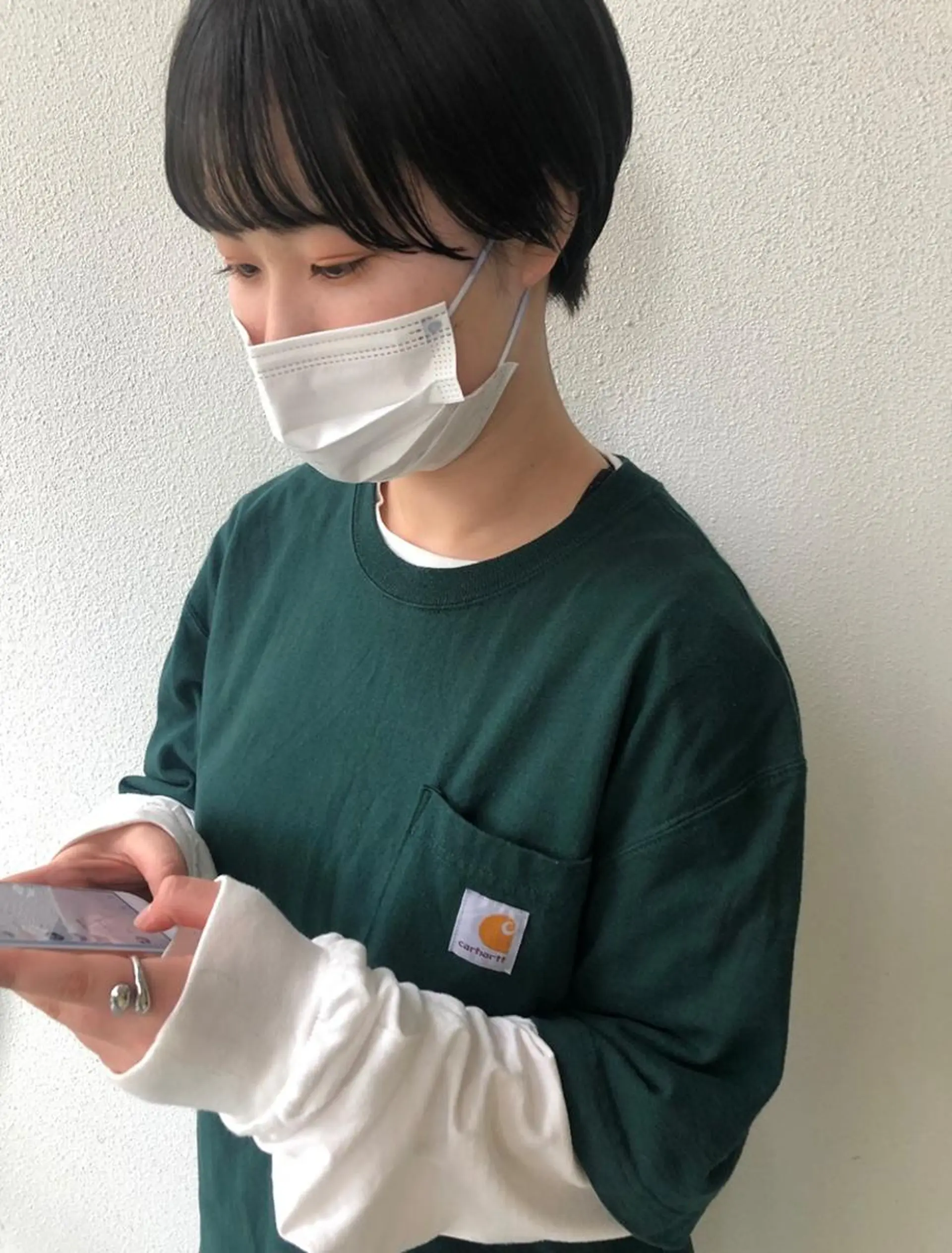 ショート ピンクベージュ/新潟 万代/高橋桃葉🍑のヘアスタイル