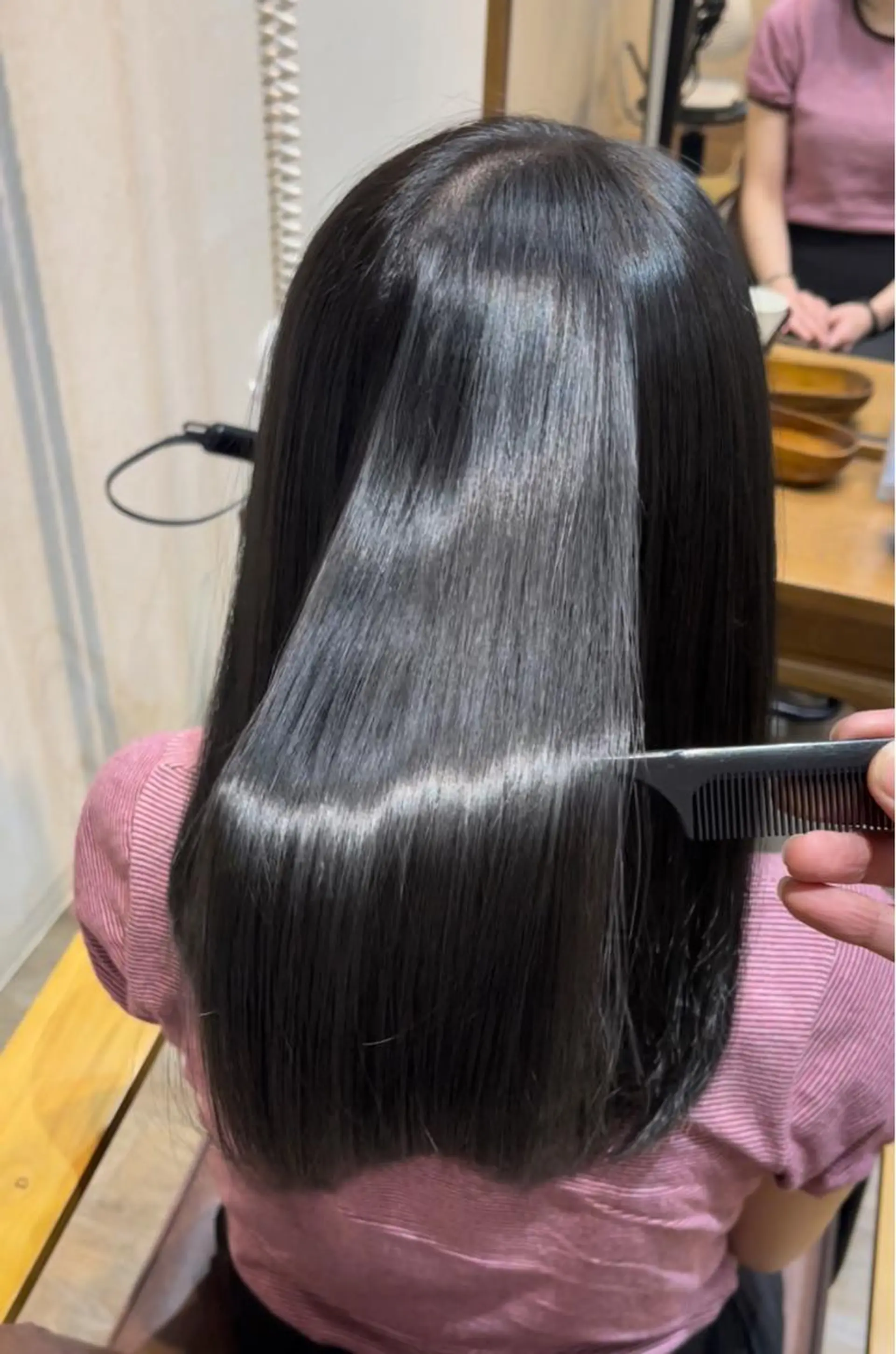 セミロング カラー 巻ける縮毛矯正✨ 木下晴一朗✨のヘアスタイル