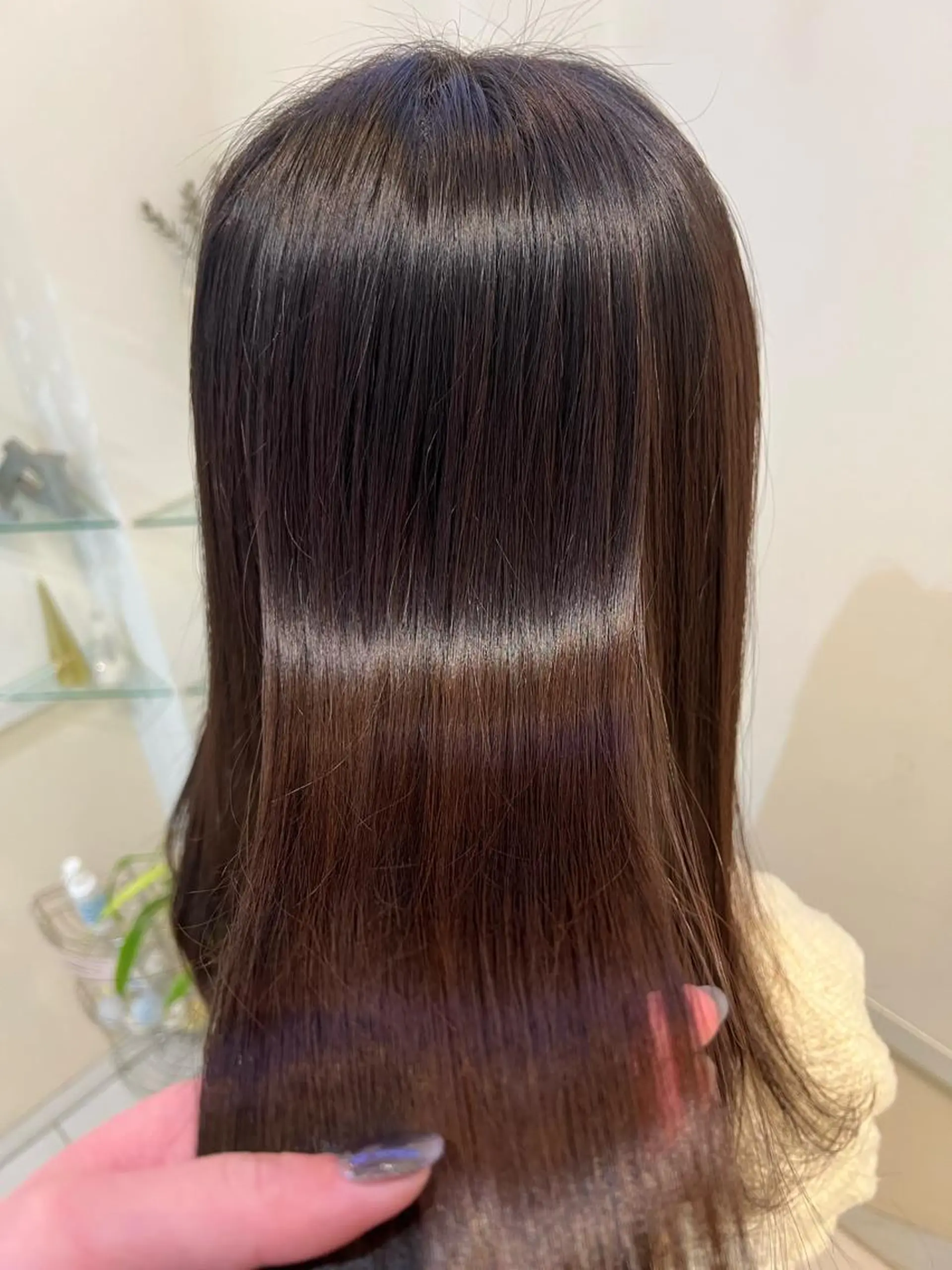 カラー トリートメント ブリーチしない暖色 カラー🥀杉 優菜のヘアスタイル