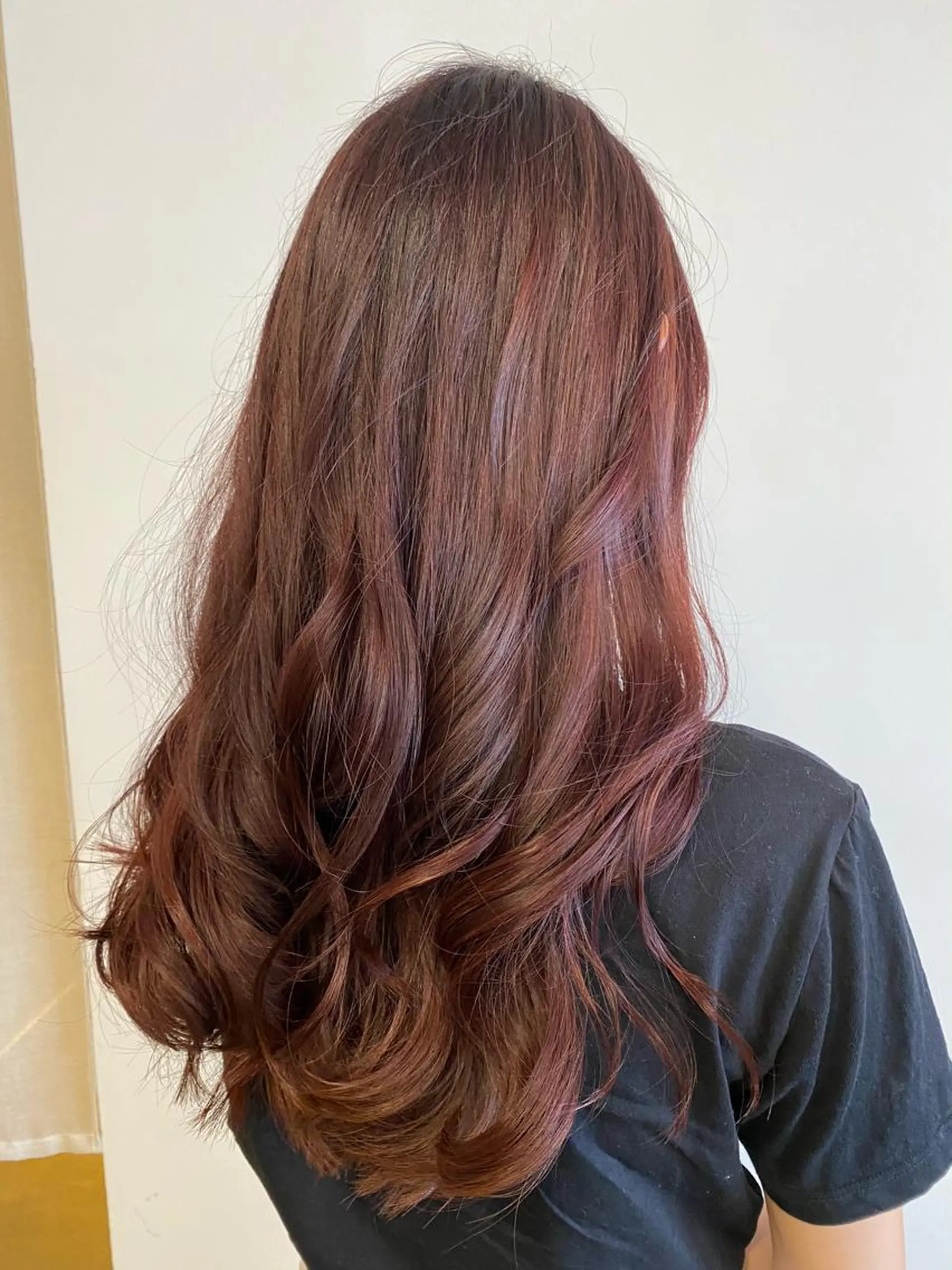 ロング カラー ピンクカラー ローズカラー カット ヘアカラー トリートメント デザインカラー🌈 高木リョウのヘアスタイル