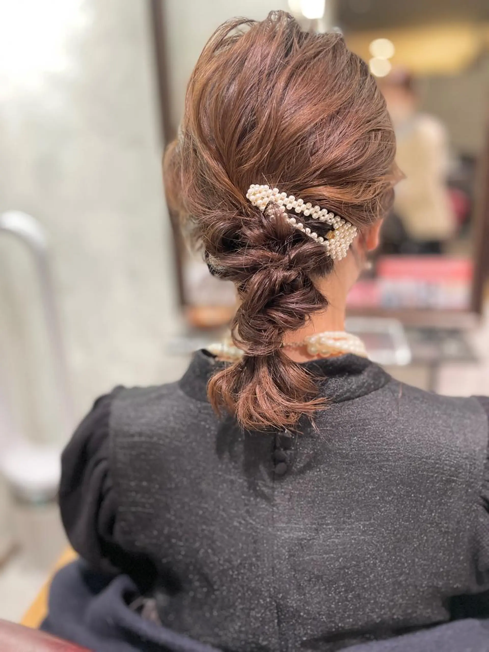 ミディアム ヘアセット 内藤 まどかのヘアスタイル