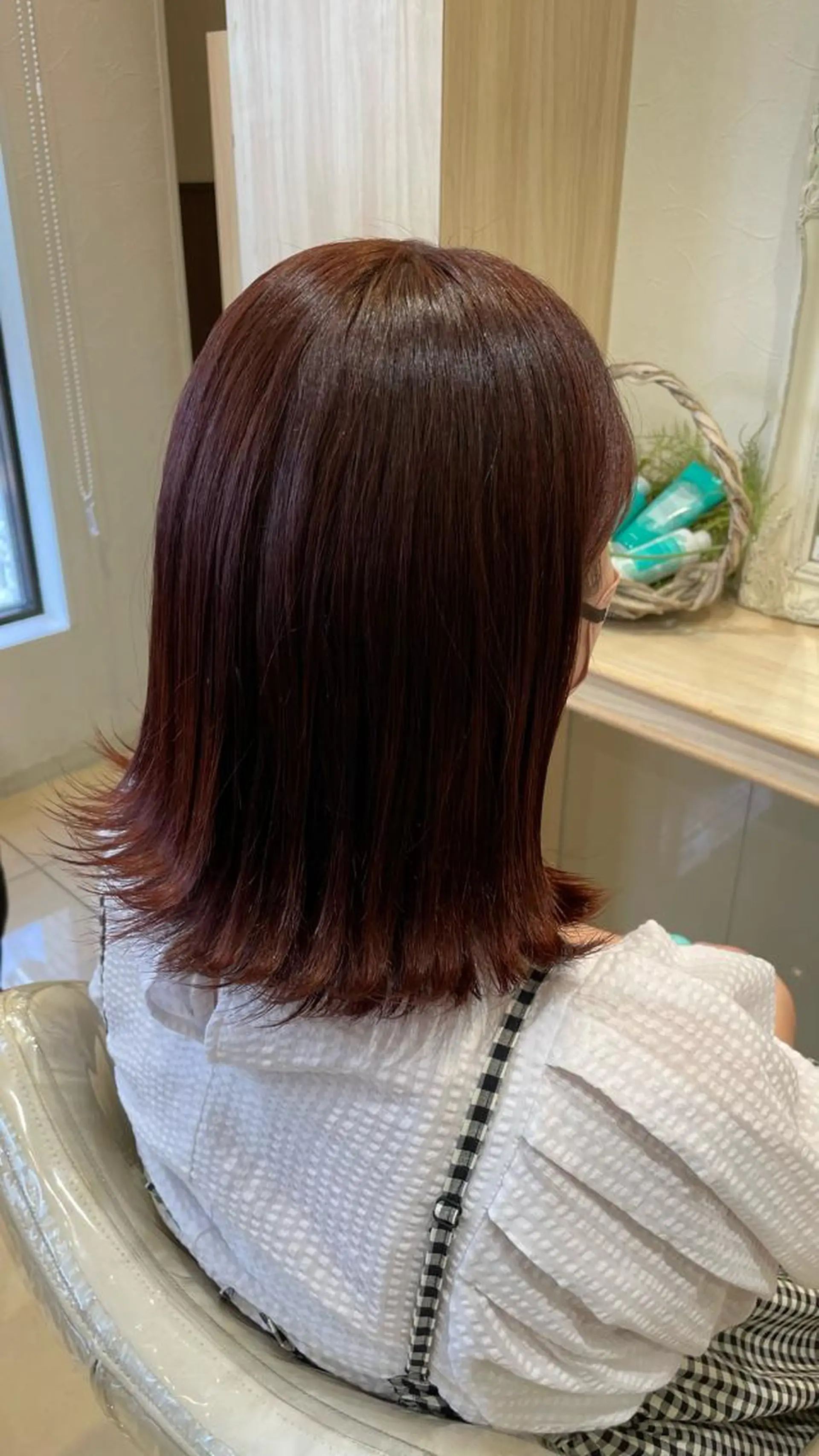 ミディアム 髪質改善縮毛矯正 堀田陸斗のヘアスタイル