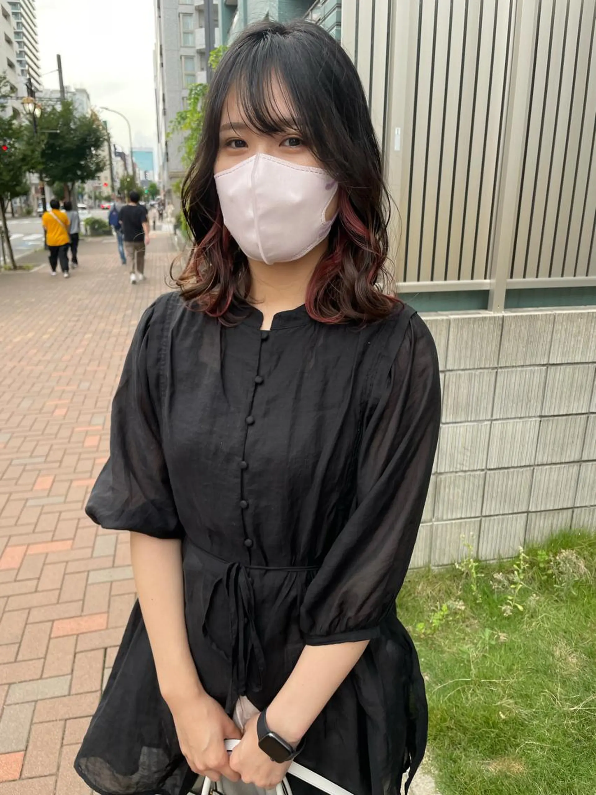 ミディアム カット ヘアカラー 久保田 千尋のヘアスタイル