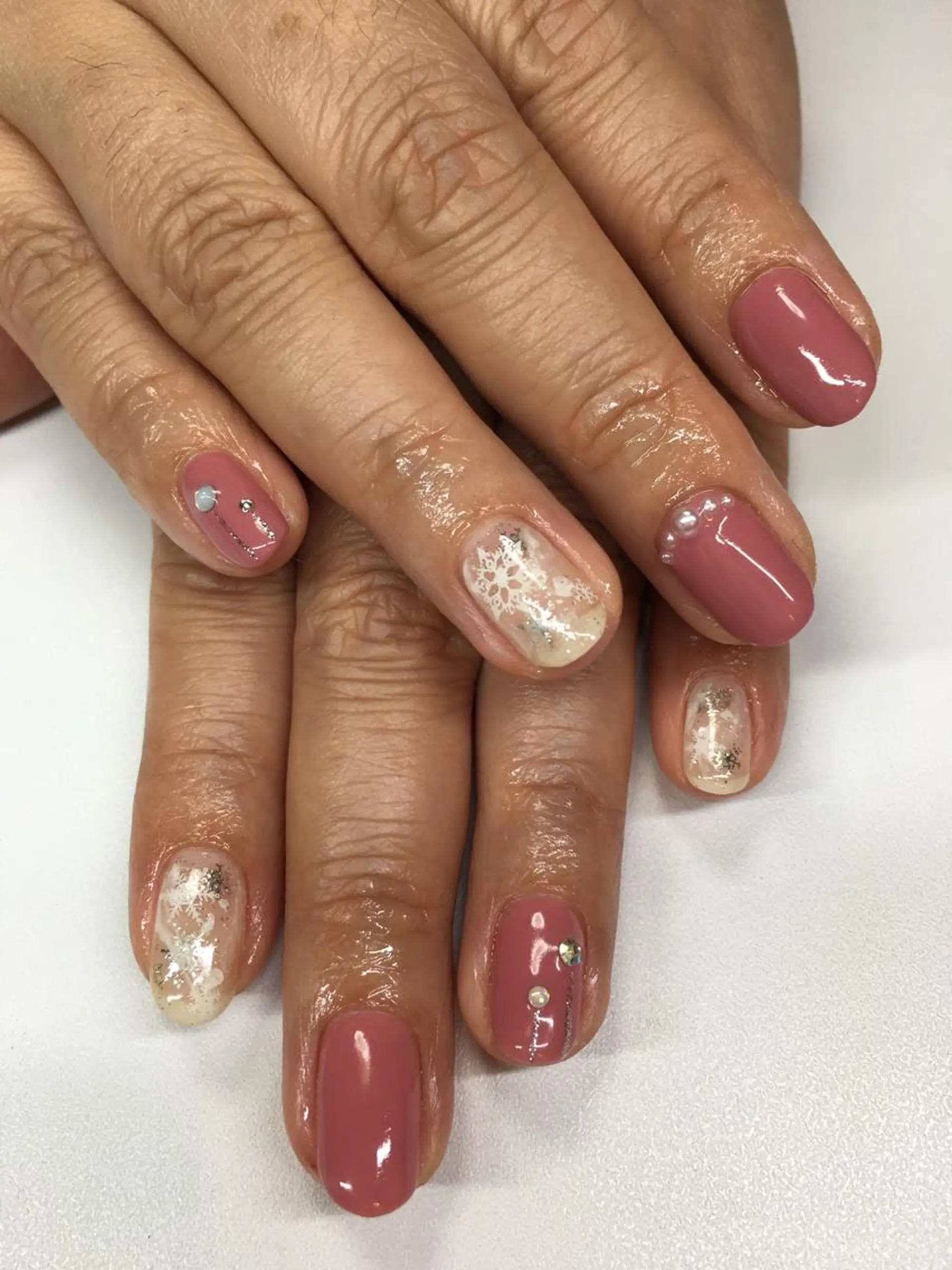 ネイル 冬ネイル ハンドネイル glow_ nailのネイルデザイン