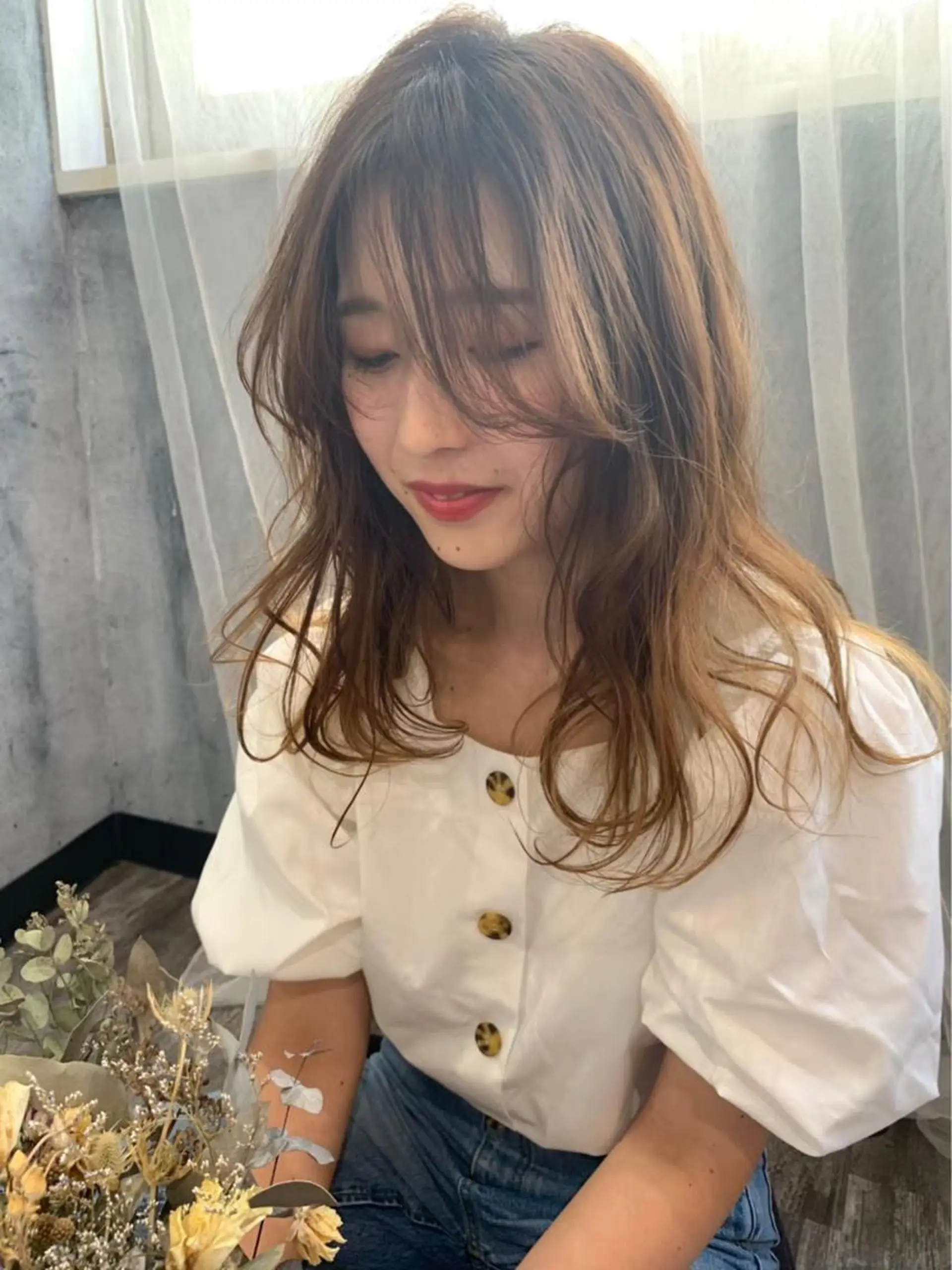 セミロング カラー マルヤマ リナのマツエク・マツパデザイン