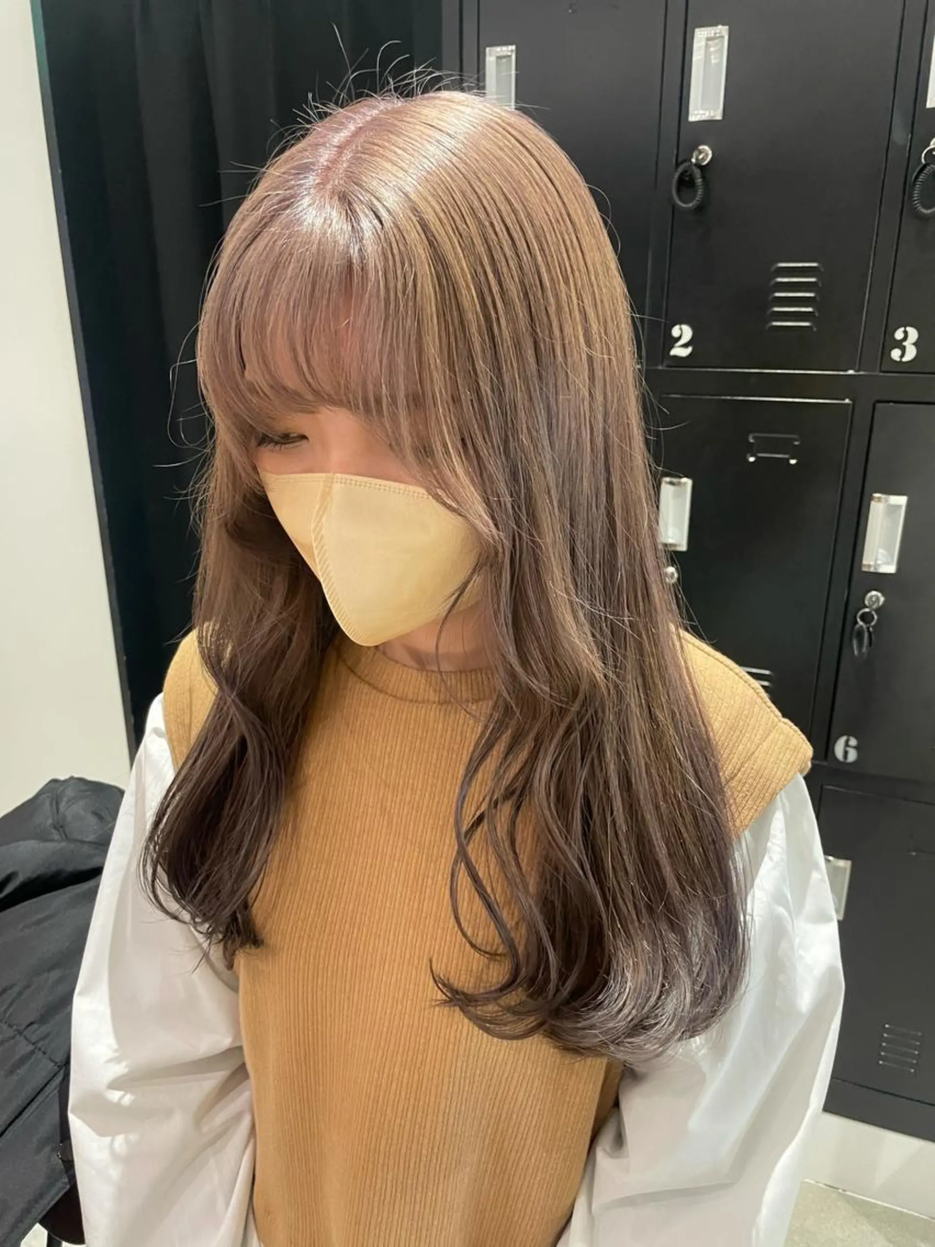 ロング カラー ヘアアレンジ ヘアカラー トリートメント 酸性縮毛矯正 梅田茶屋町 Juriのヘアスタイル