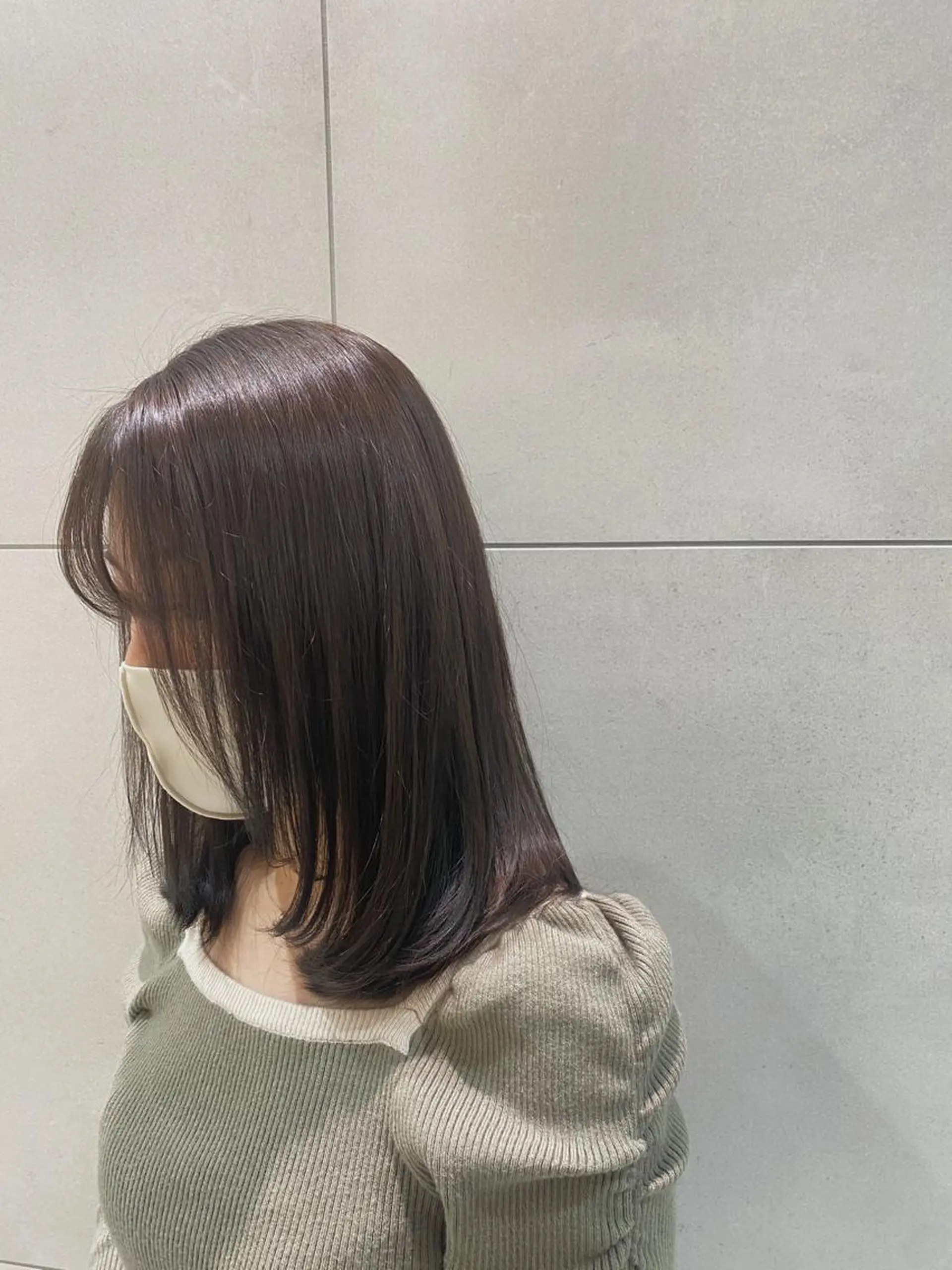 ミディアム カラー カット ヘアカラー 透明感カラー 天羅のヘアスタイル