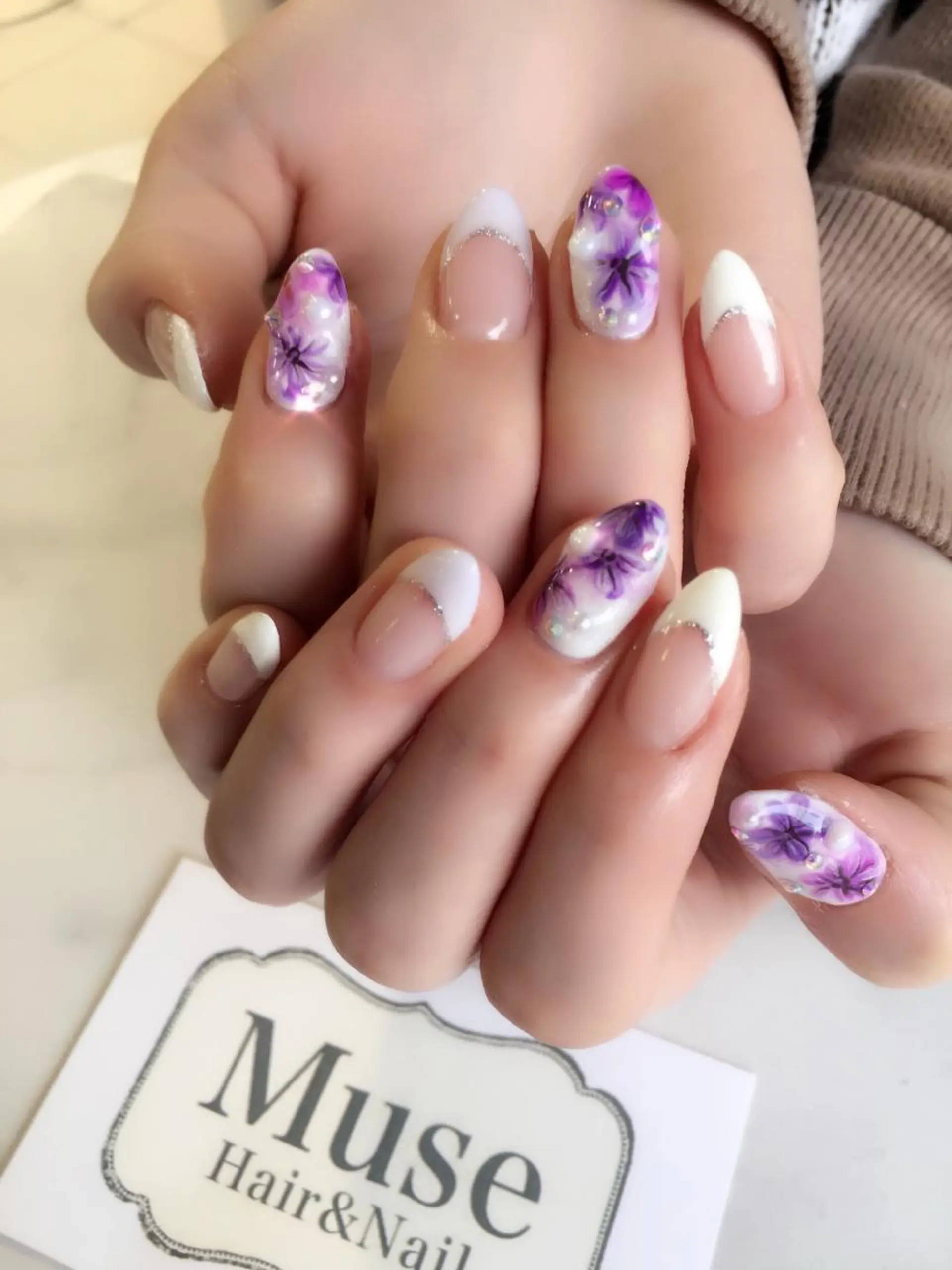 ネイル 春ネイル 隠れ家一戸建て金町 HIROMI 葛飾区のネイルデザイン