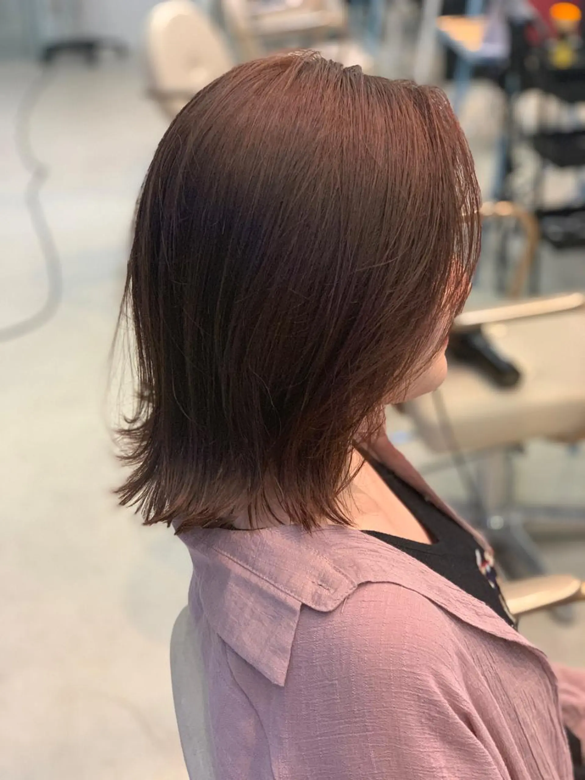 ミディアム カラー カット ヘアカラー トリートメント 北川 拓也のヘアスタイル