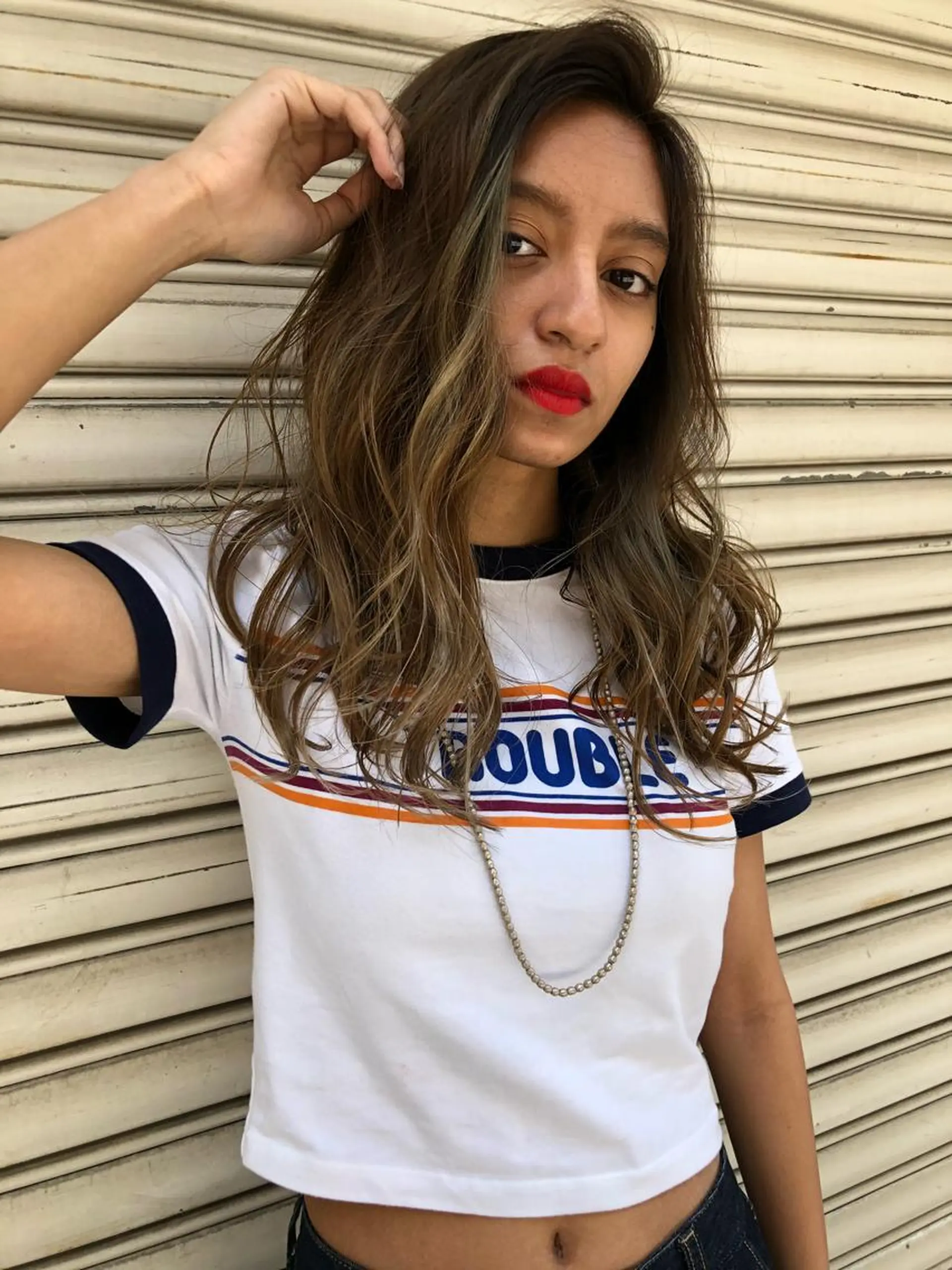 ロング 韓国／ハッシュカット ／透明感カラー／金野のヘアスタイル