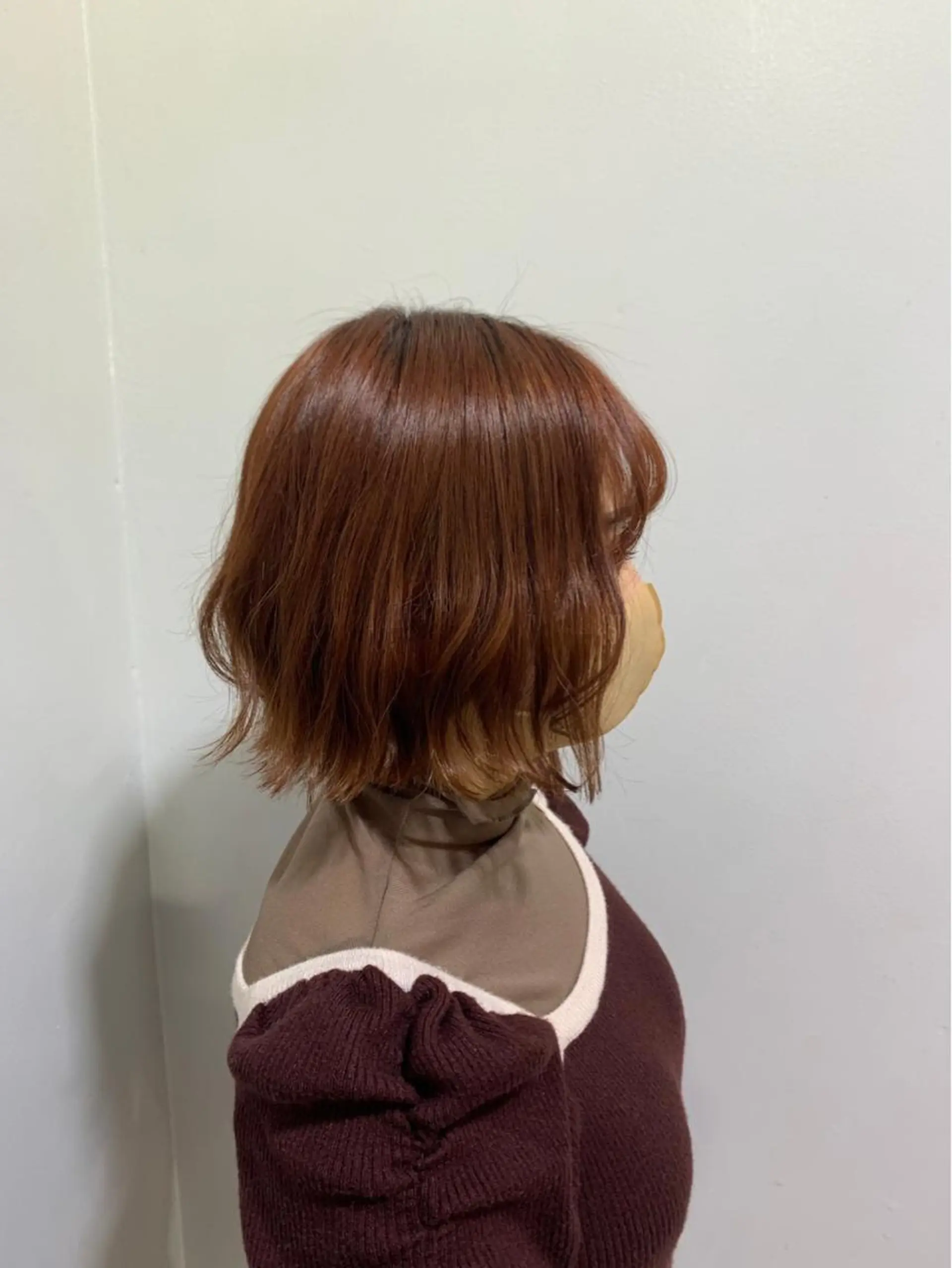 ミディアム カラー オレンジ ヘアカラー トリートメント noa ☪︎のヘアスタイル
