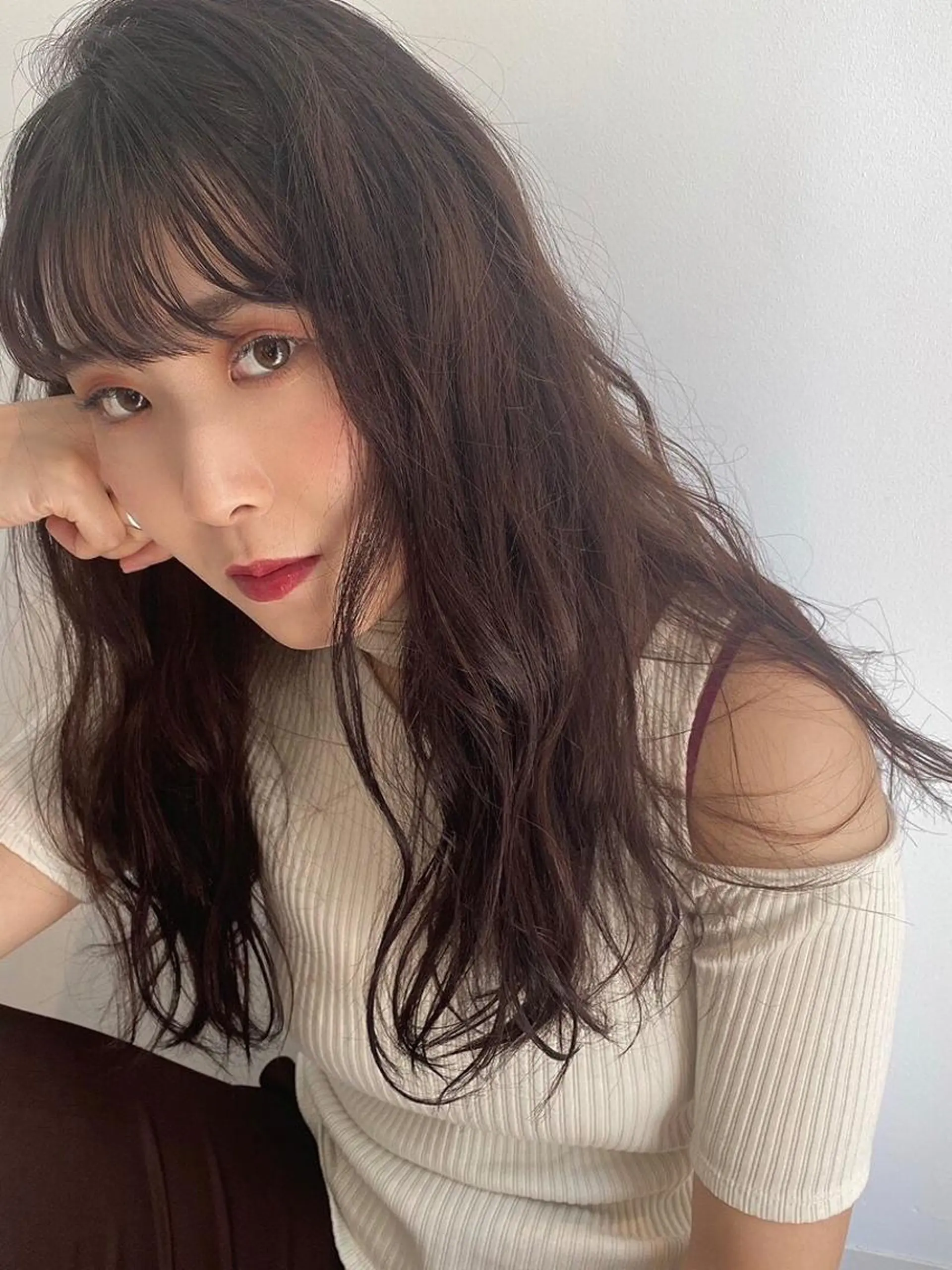 ロング カラー 前田 梨沙のヘアスタイル