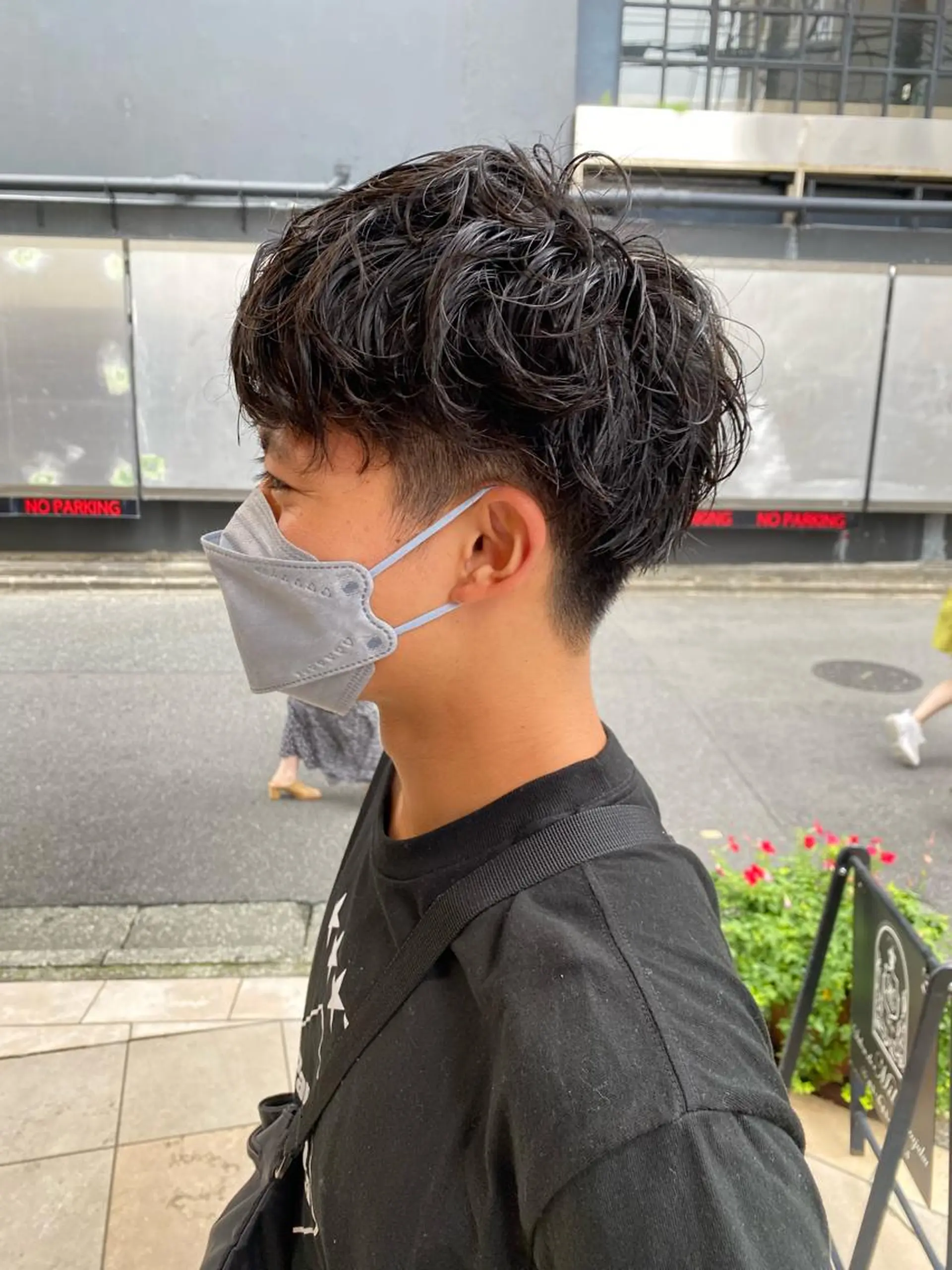 ショート 🔥コテ巻き風 ボブパーマ🔥のヘアスタイル