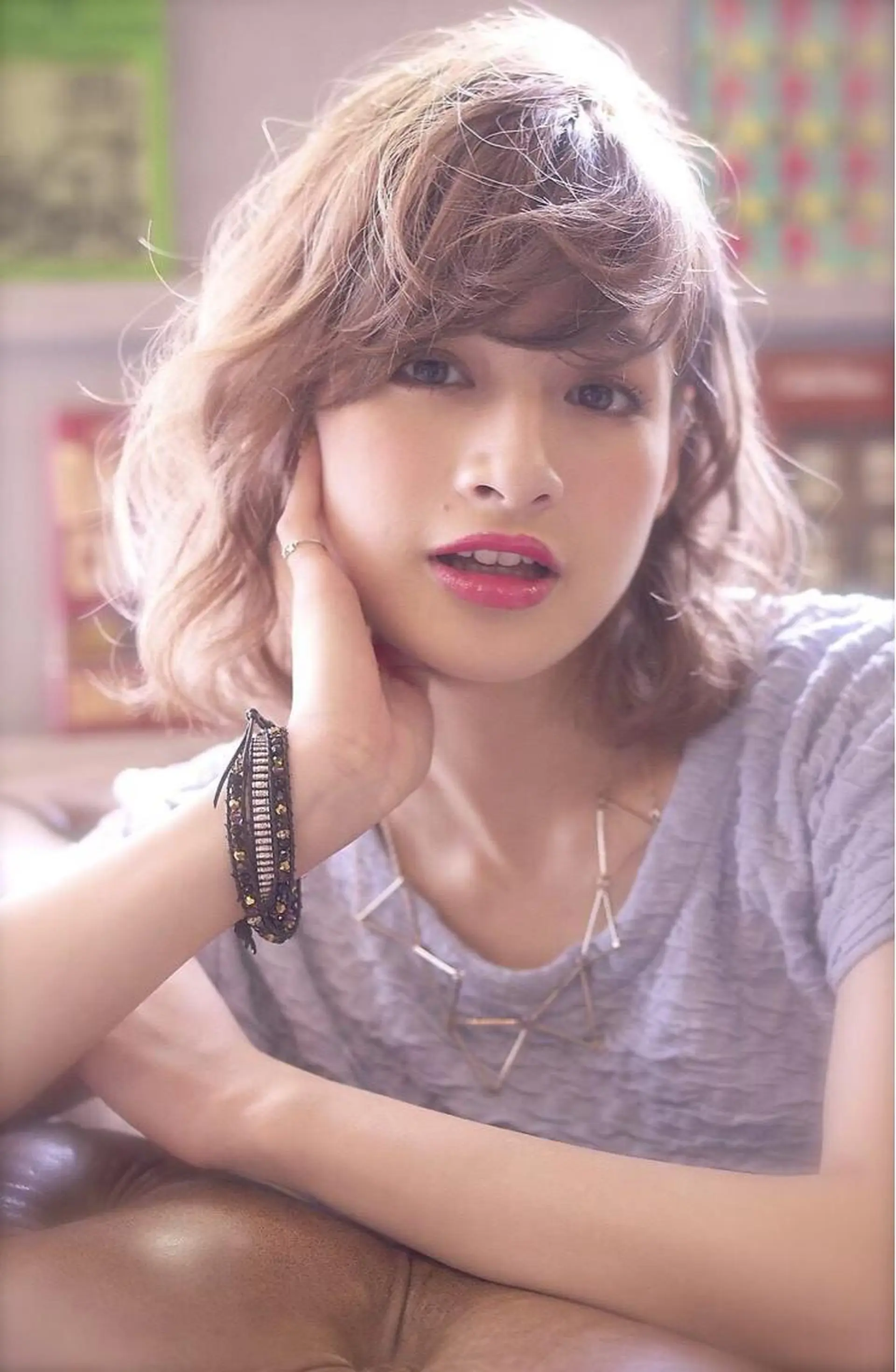 ミディアム ダブルカラー🤍 髪質改善／原島のヘアスタイル