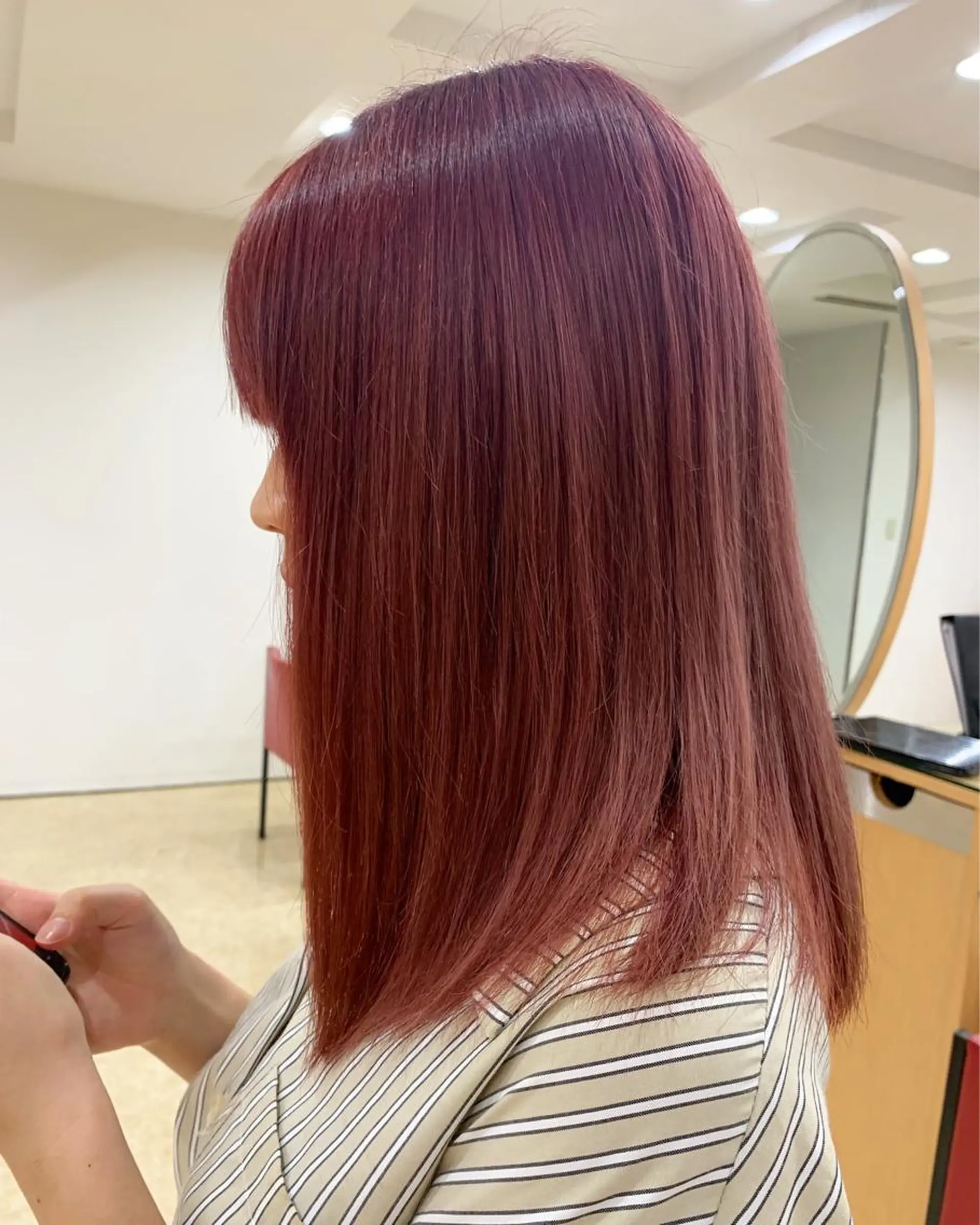 カラー ブリーチ ピンクカラー ✨艶ブリーチカラー ✨四ノ宮裕己のヘアスタイル