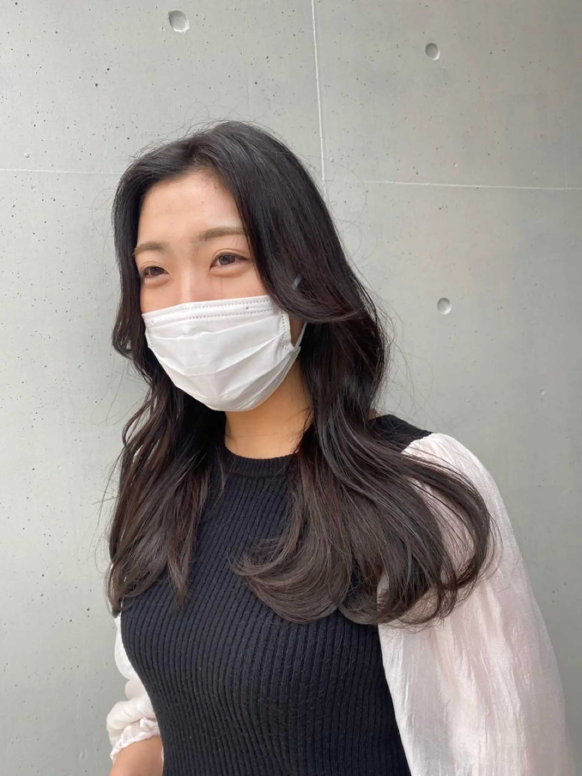 ロング カラー くびれヘア 韓国風ヘア レイヤーカット カット ヘアカラー トリートメント 和歌山韓国ヘア🌙 MOEのヘアスタイル