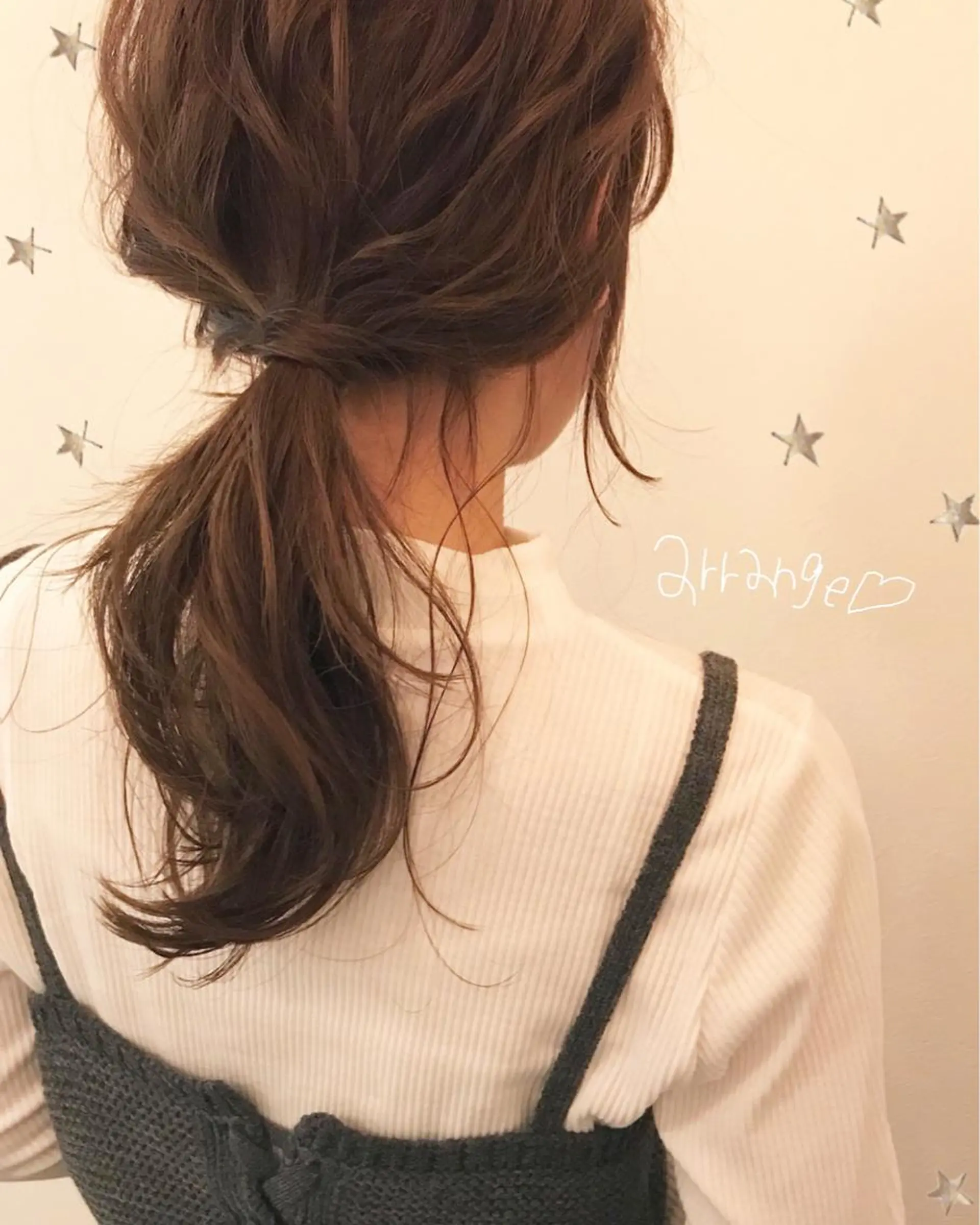 セミロング ヘアアレンジ 市川 千夏のヘアスタイル