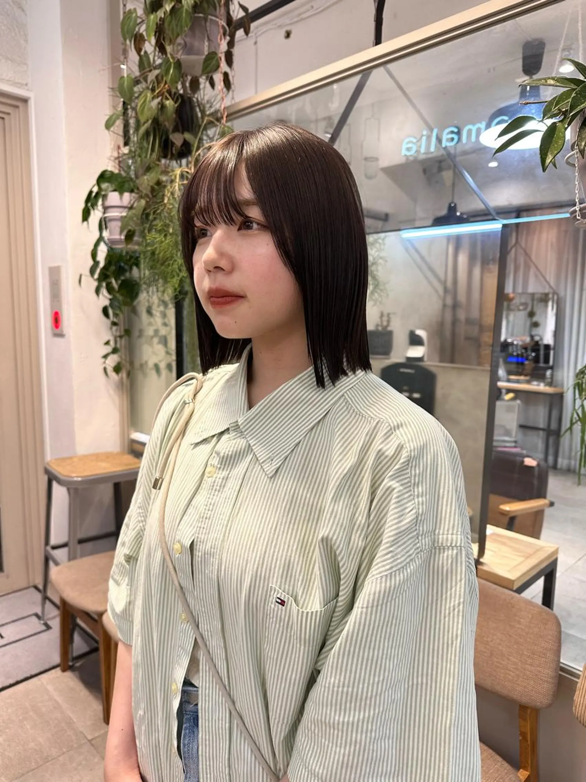 ミディアム カラー REINA☁️透明感 カラー/ぷつっと♡のヘアスタイル