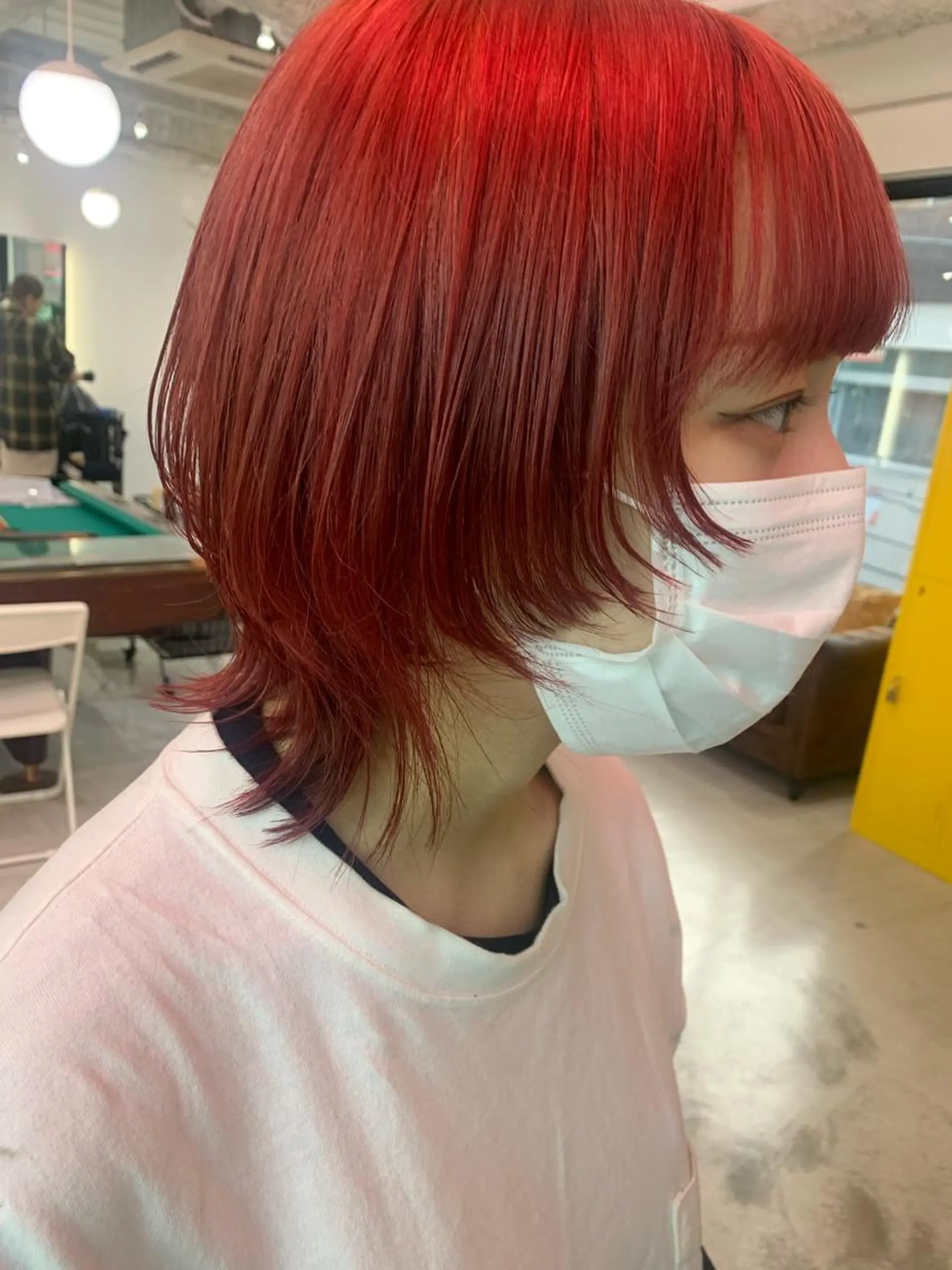 ショート カラー ヘアアレンジ 🧨ブリーチー×ボブ レイヤー💎じゅえるのヘアスタイル