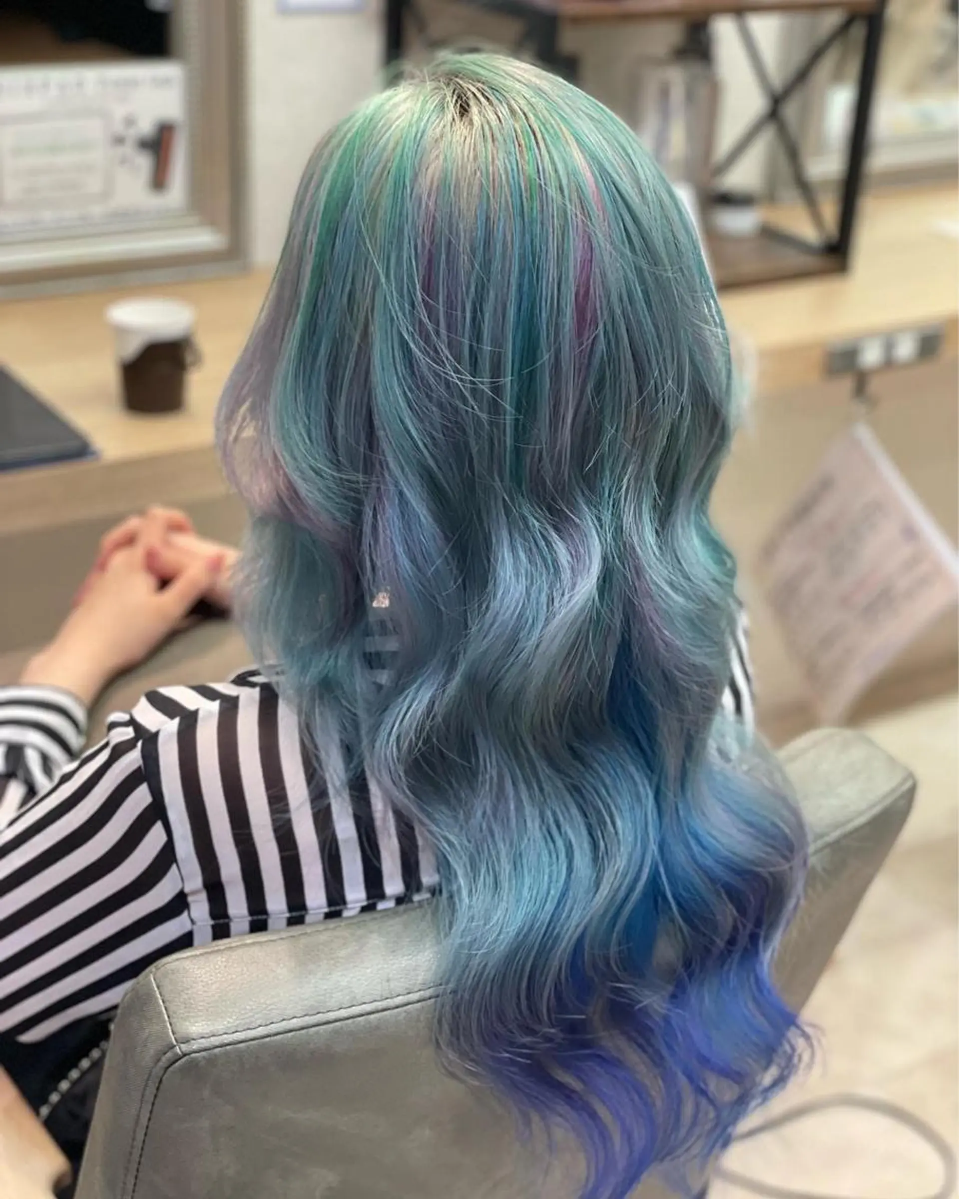 セミロング カラー ヘアアレンジ ブリーチ ケアブリーチ ダブルカラー ハイライトカラー インナーカラー ヘアカラー トリートメント 髪質改善×ハイトーン 中田啄也のヘアスタイル