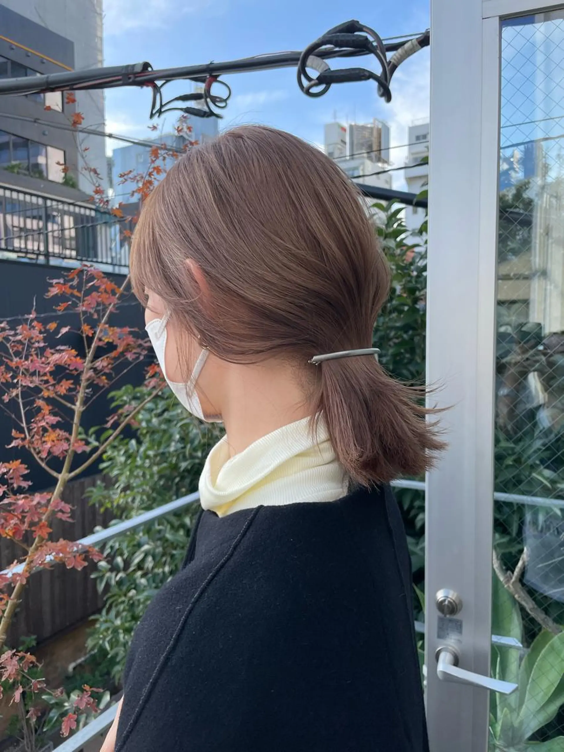 ミディアム カラー カット ヘアカラー トリートメント 佐伯 和佳のヘアスタイル