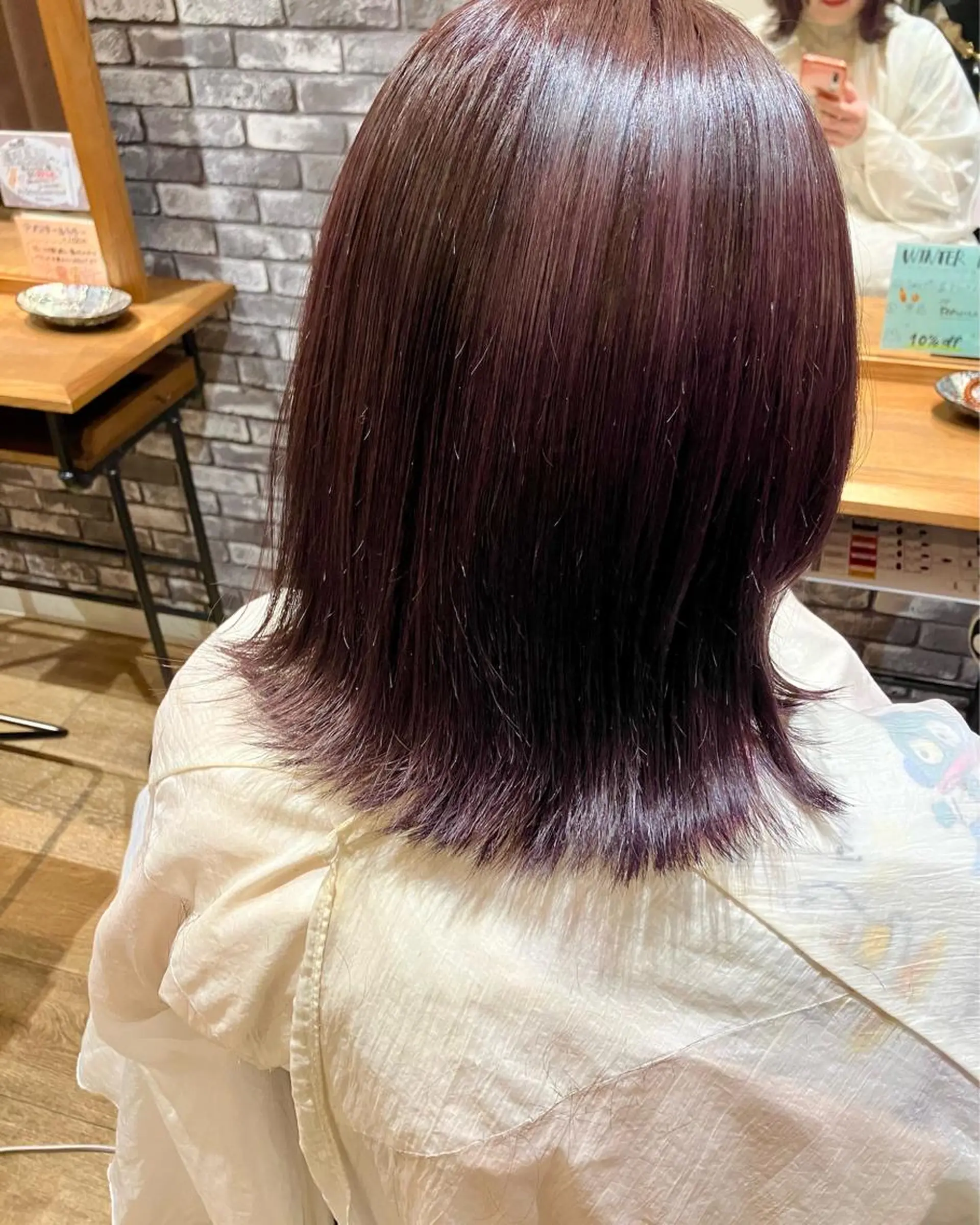 ショート ピンクラベンダー 外ハネヘア mai /attraのヘアスタイル