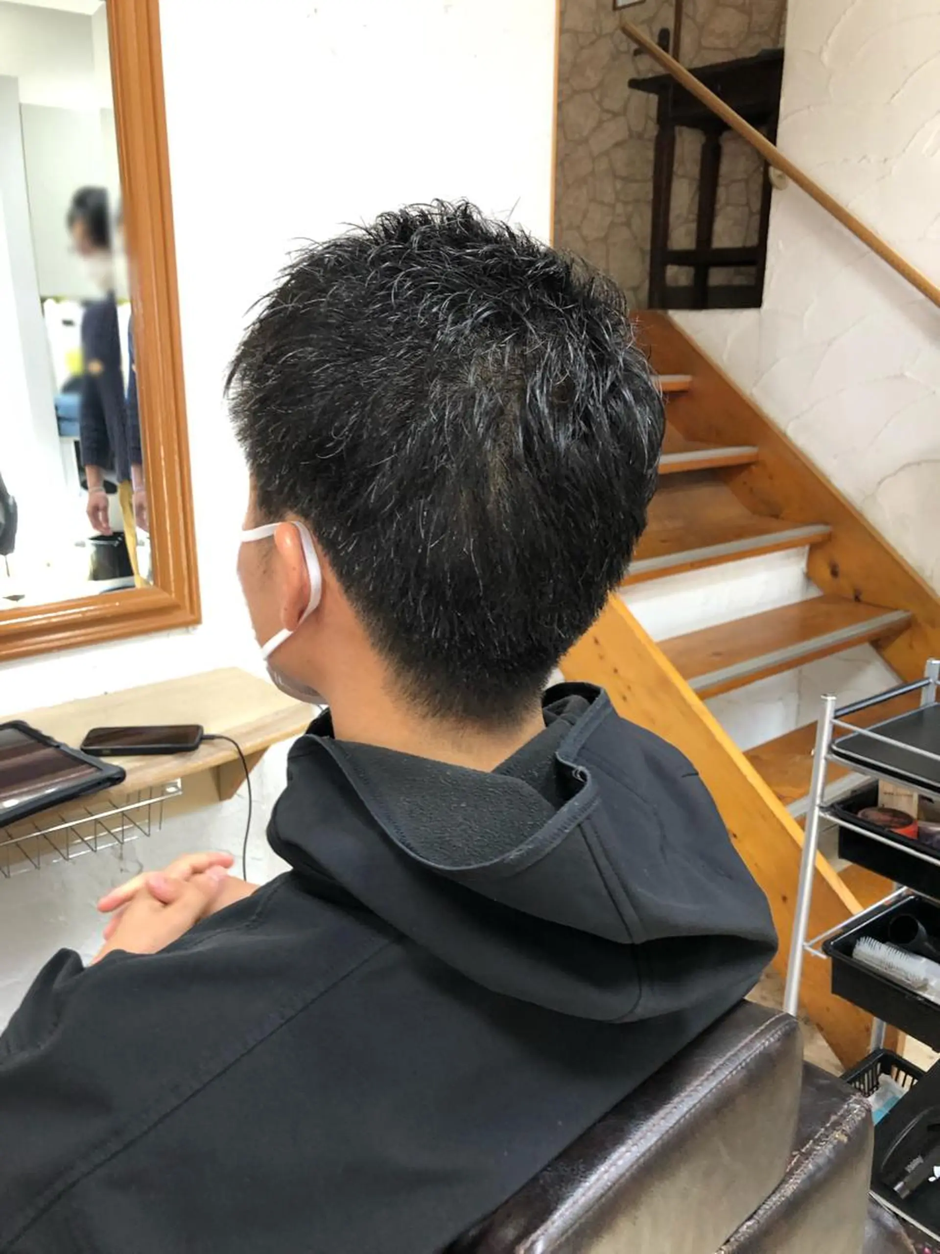 ショート メンズ 刈り上げ 小松崎 咲楽のヘアスタイル