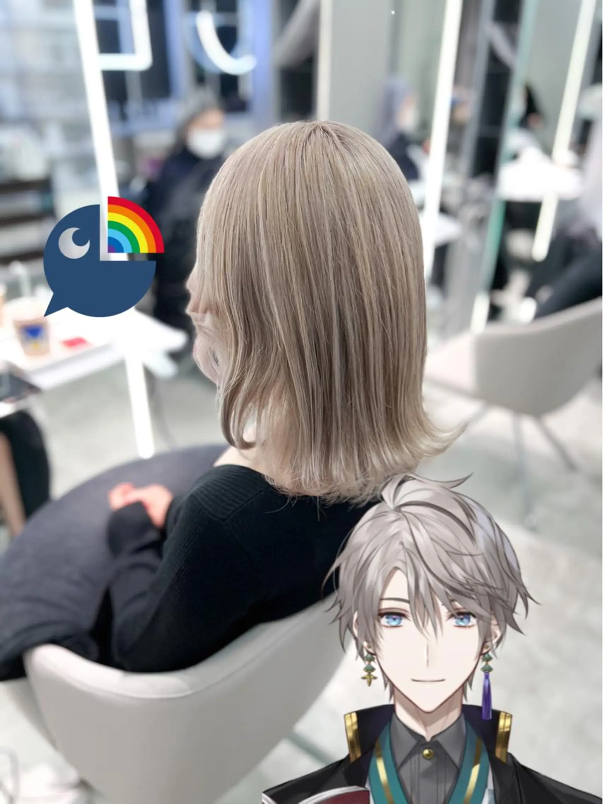 セミロング カラー メ イのヘアスタイル