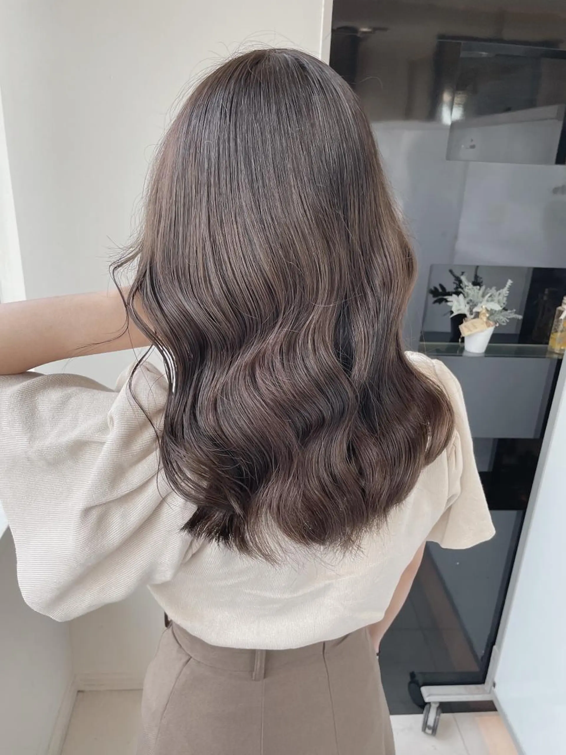 セミロング カラー ヘアカラー ヘアセット 髪質改善カラー🦋 田村のヘアスタイル