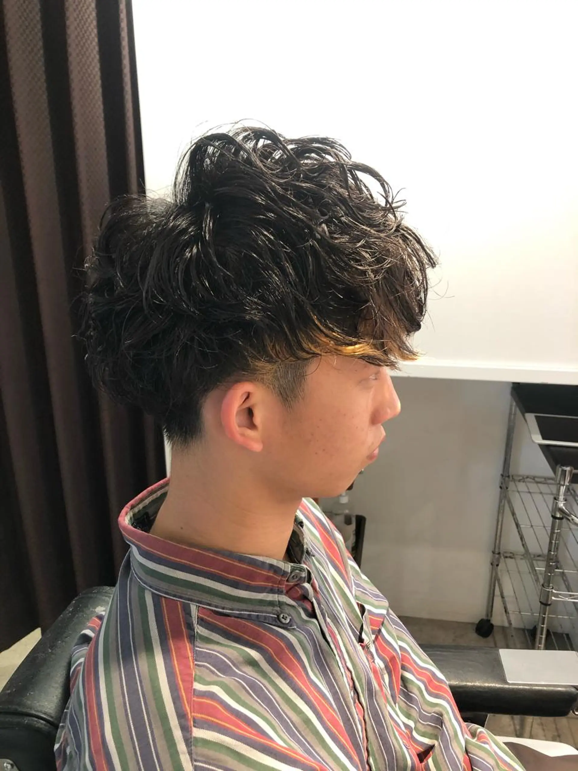 ショート パーマ メンズ カット パーマ bifino.rilune for men所属・rilune matsuoのヘアスタイル