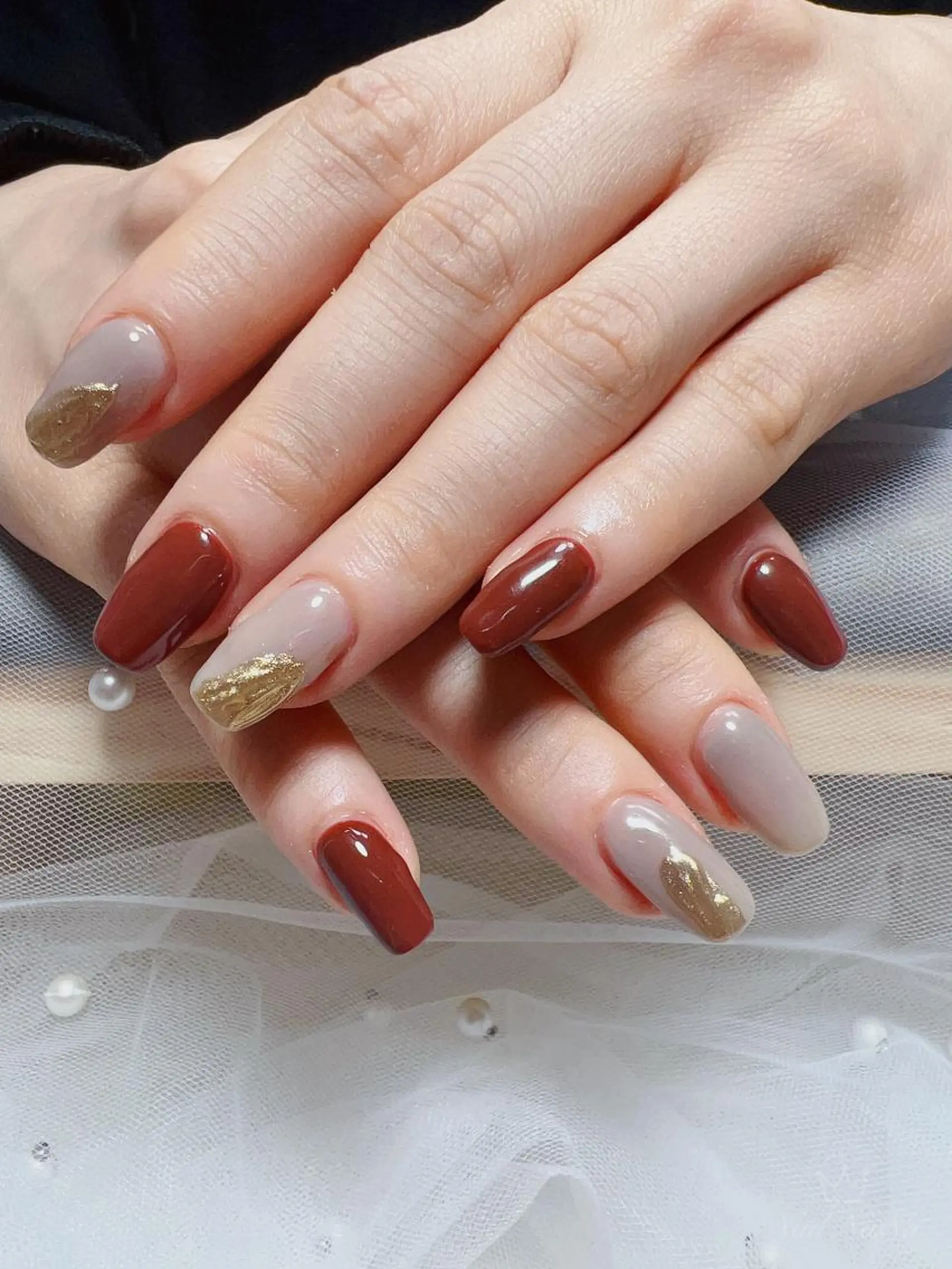 ショート カラー ネイル ハンドネイル Nail NaNaのネイルデザイン