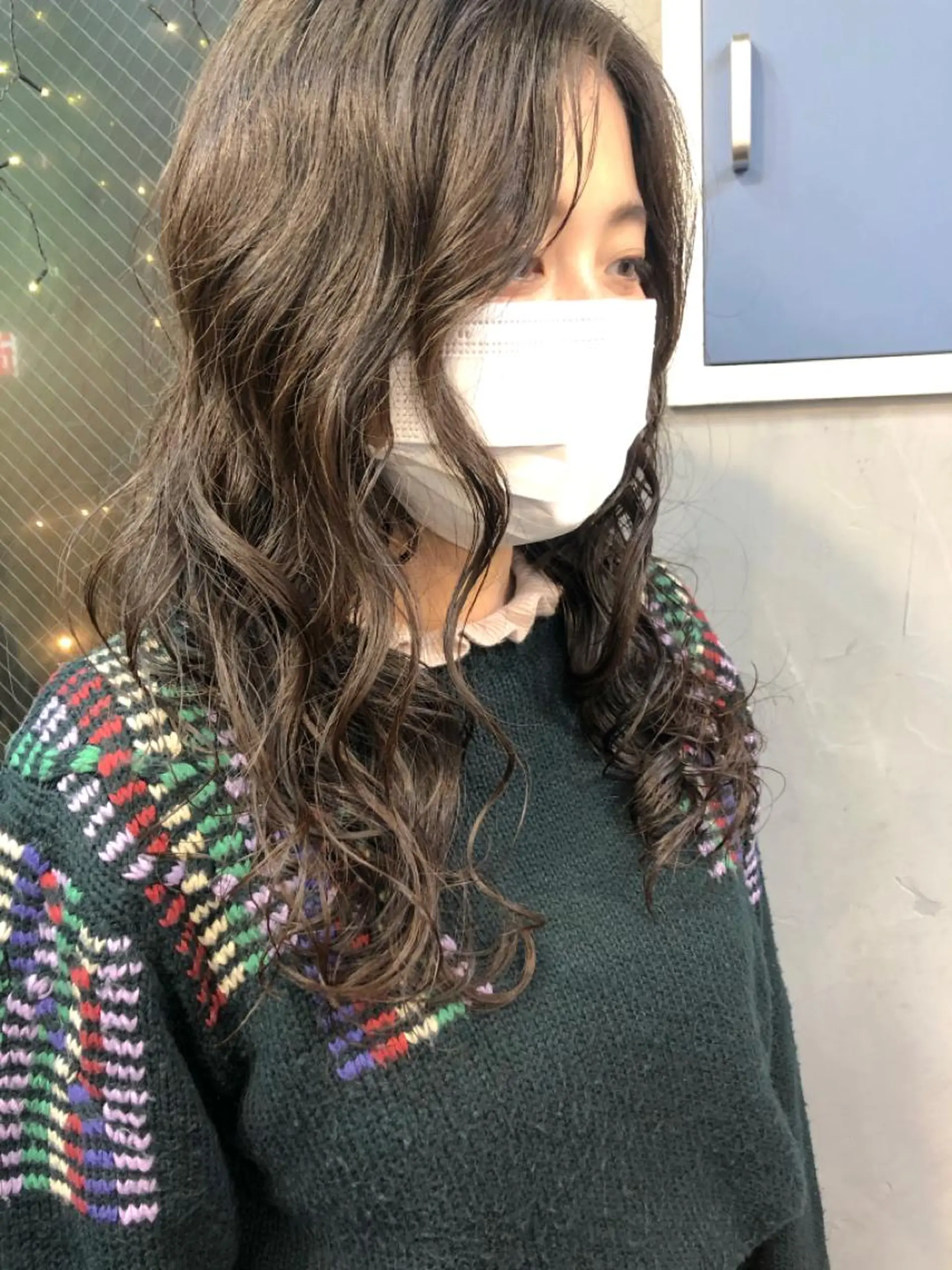 ロング パーマ 長井 美佳のヘアスタイル