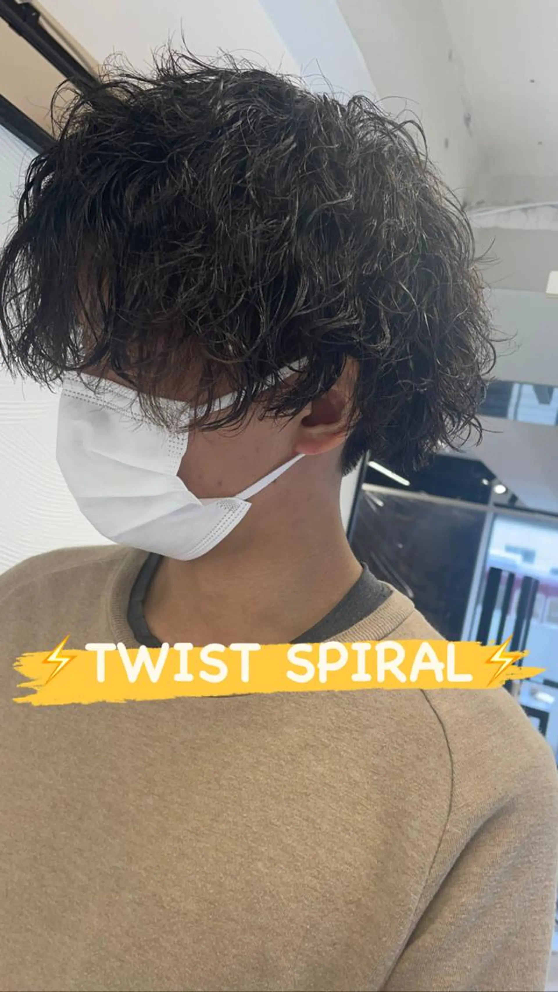 パーマ メンズ カット パーマ 大阪メンズ 美容師井上智博のヘアスタイル