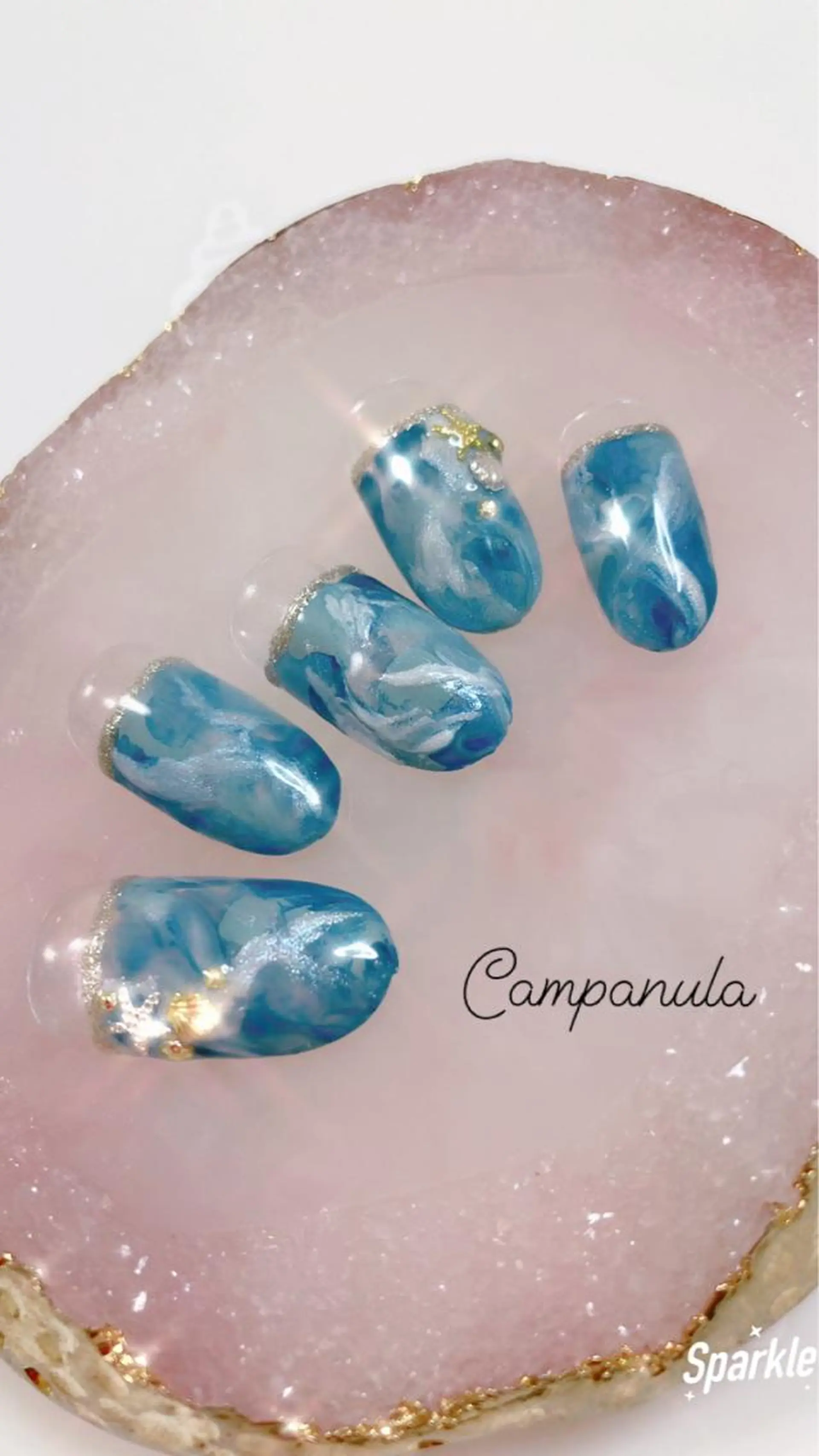 ネイル 夏ネイル ネイルケアサロン Campanulaのネイルデザイン