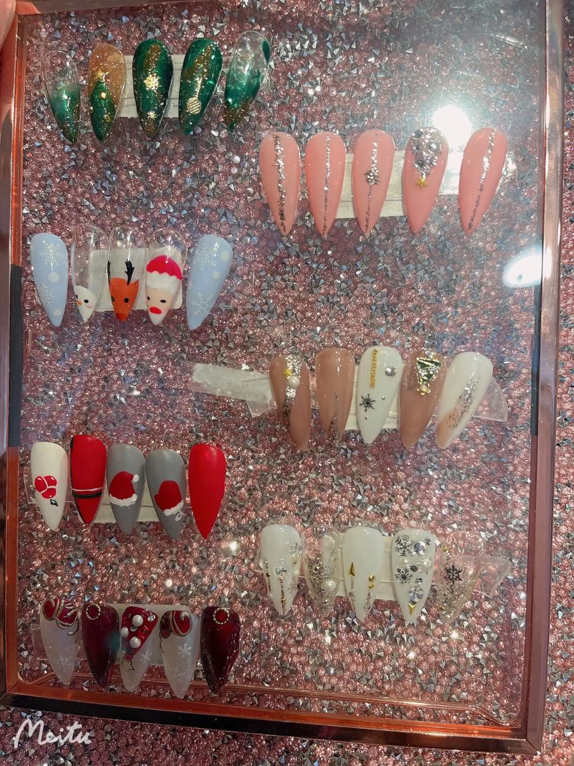 ネイル 冬ネイル クリスマス 成美SALON eye&nailのマツエク・マツパデザイン