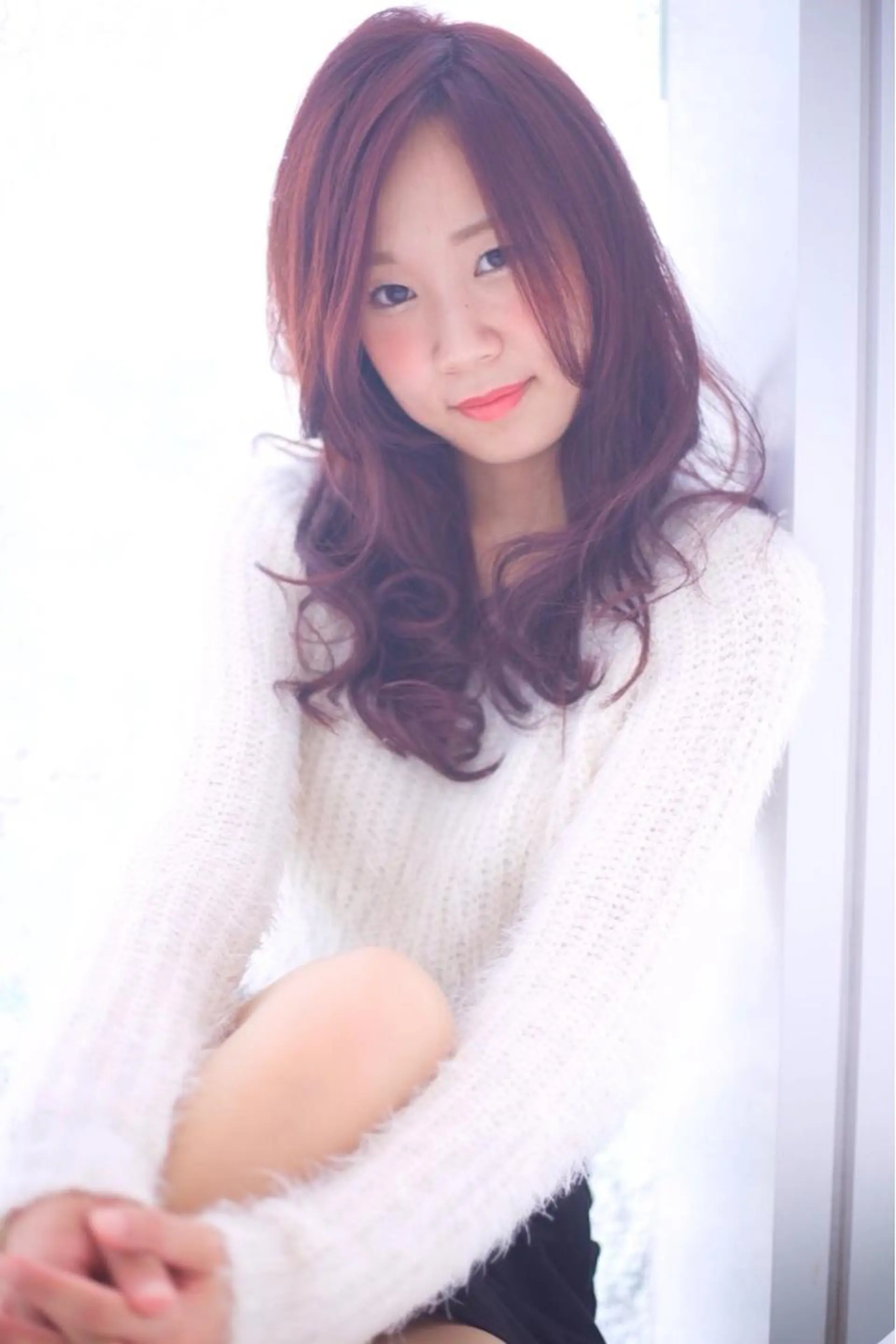 セミロング ロング カラー パーマ Re:ta Hair 飯田淳平のヘアスタイル