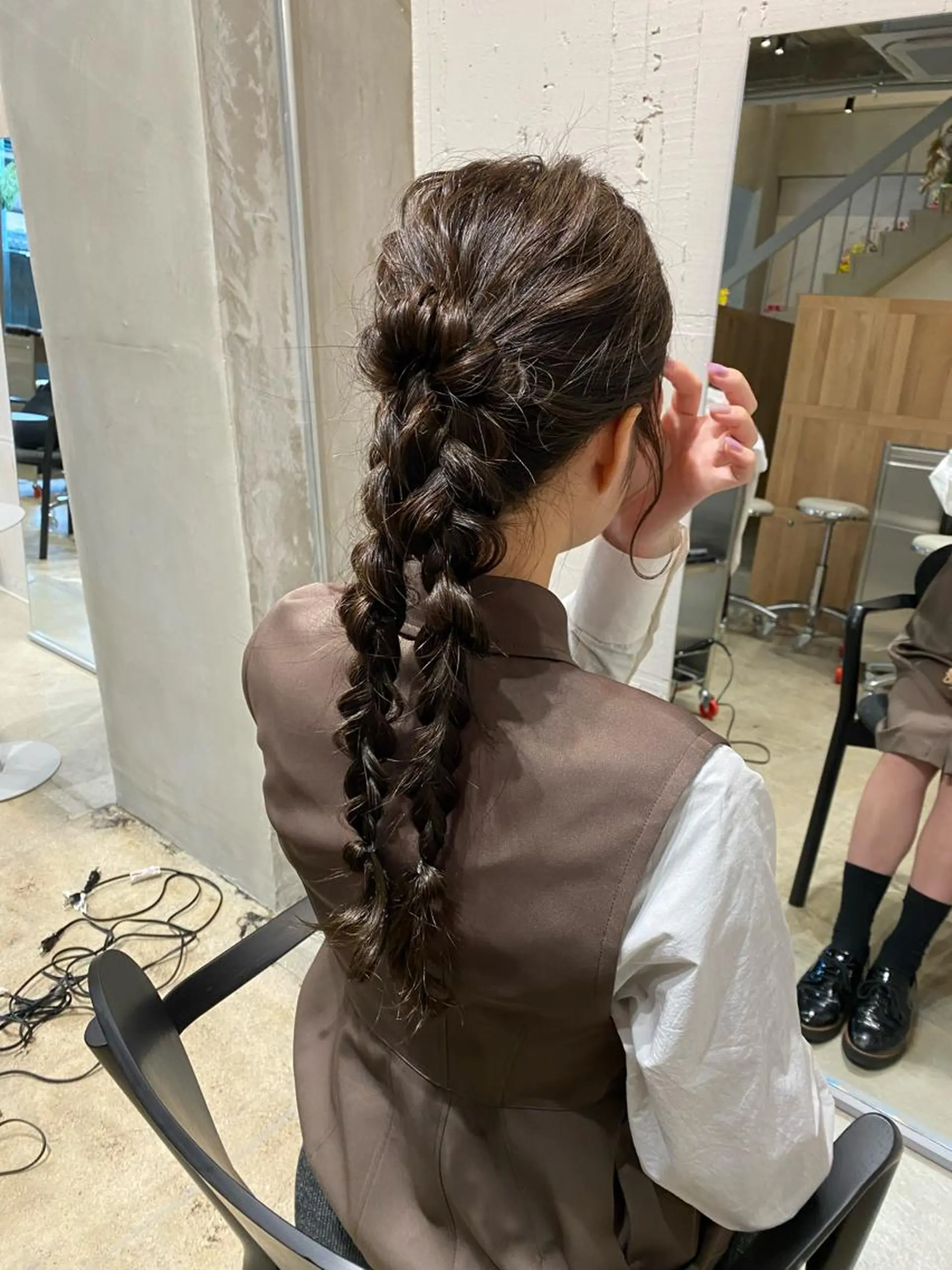 ロング レイヤーカット/ ダブルカラーサクライのヘアスタイル