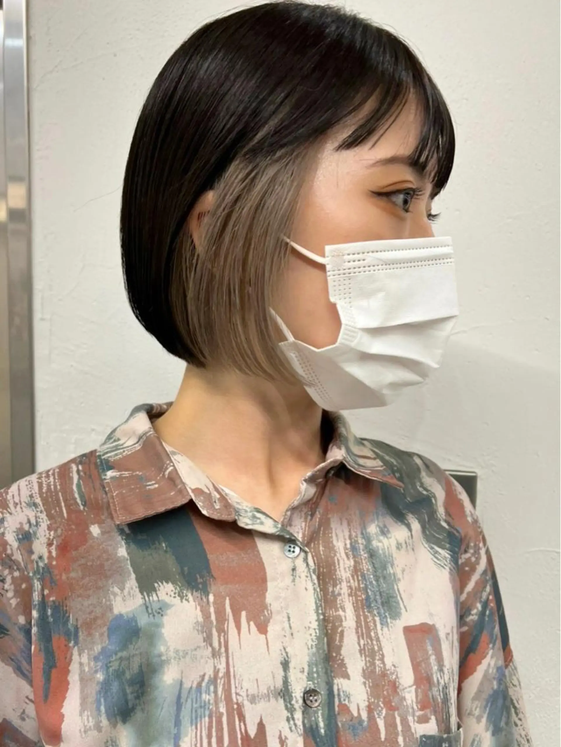 カラー ブリーチ グレージュ ブリーチダブルカラー 【koide】のヘアスタイル