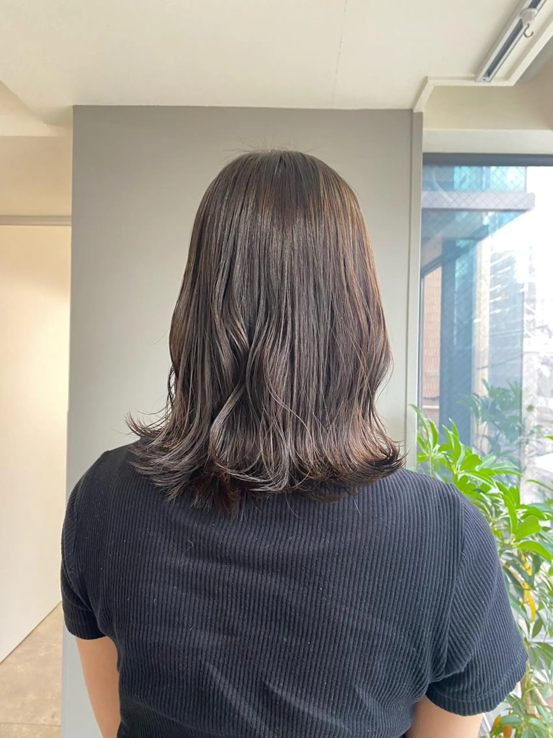 ミディアム カラー ヘアアレンジ 透明感カラー グレージュ ヘアカラー ボブ /ニュアンス/ satomi🧸💖のヘアスタイル