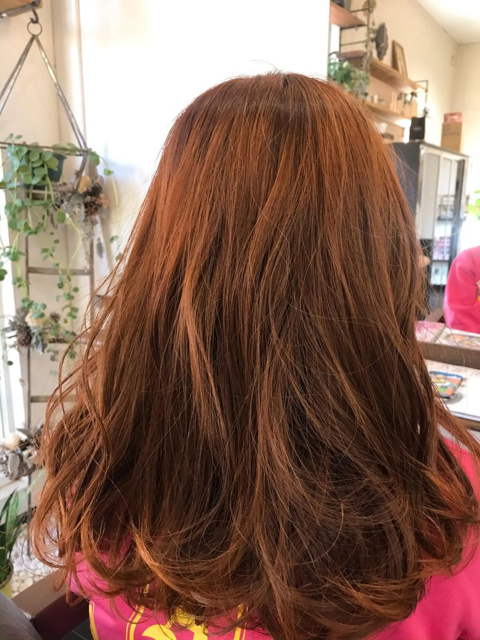 ミディアム カラー オレンジ 【似合わせカット】 松尾一気のヘアスタイル